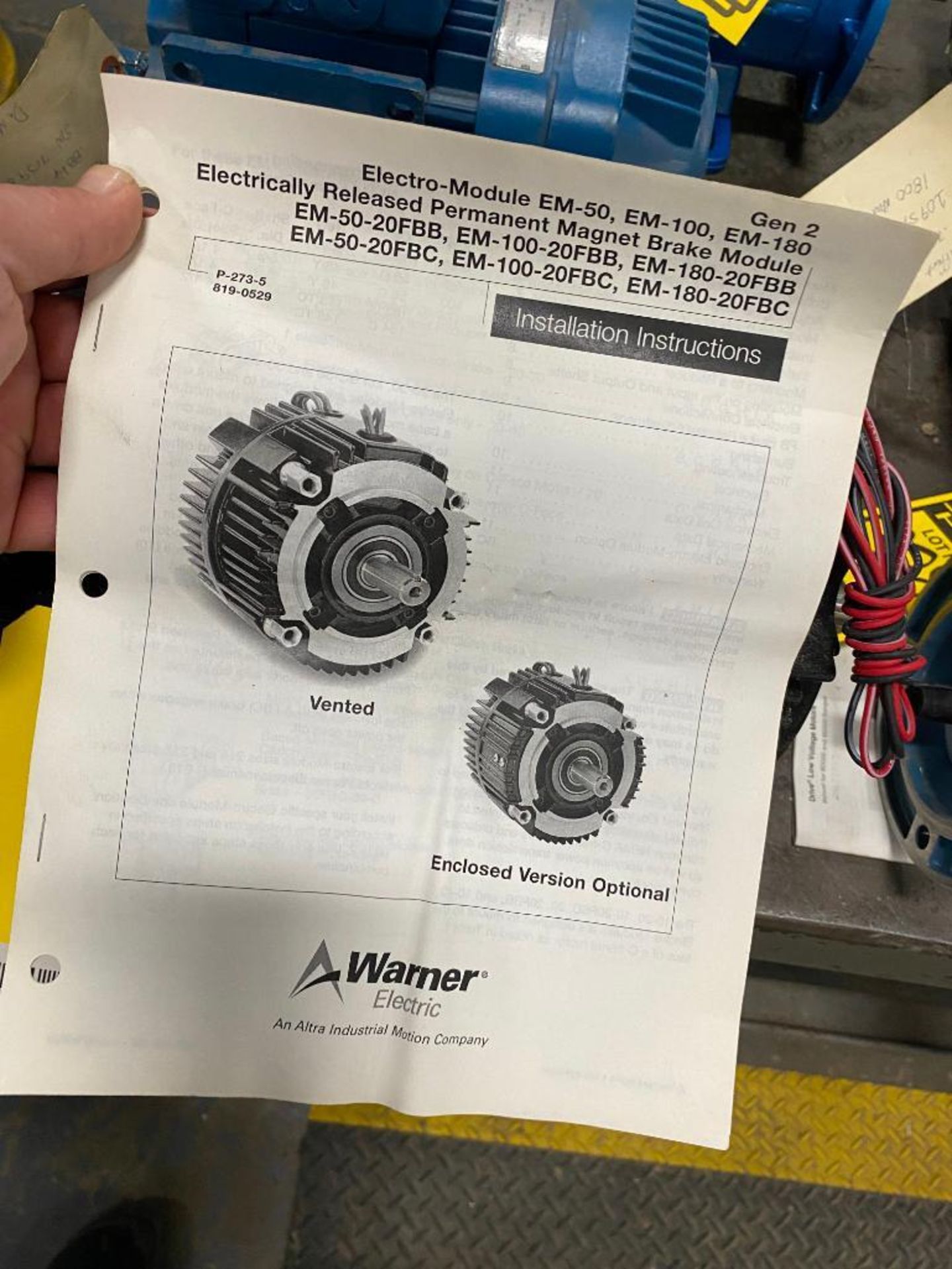 (3) Warner Electrically Released Permanent Magnet Brake Modules - Image 2 of 2