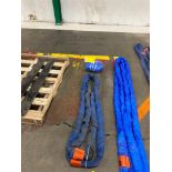 (3) Tuflex Round Slings; (2) 4', 42,400 LB. Cap., & (1) 8', 42,400 LB. Cap.