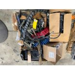 Skid of Assorted Forklift Parts & Air Hoses for Semi-Tractor