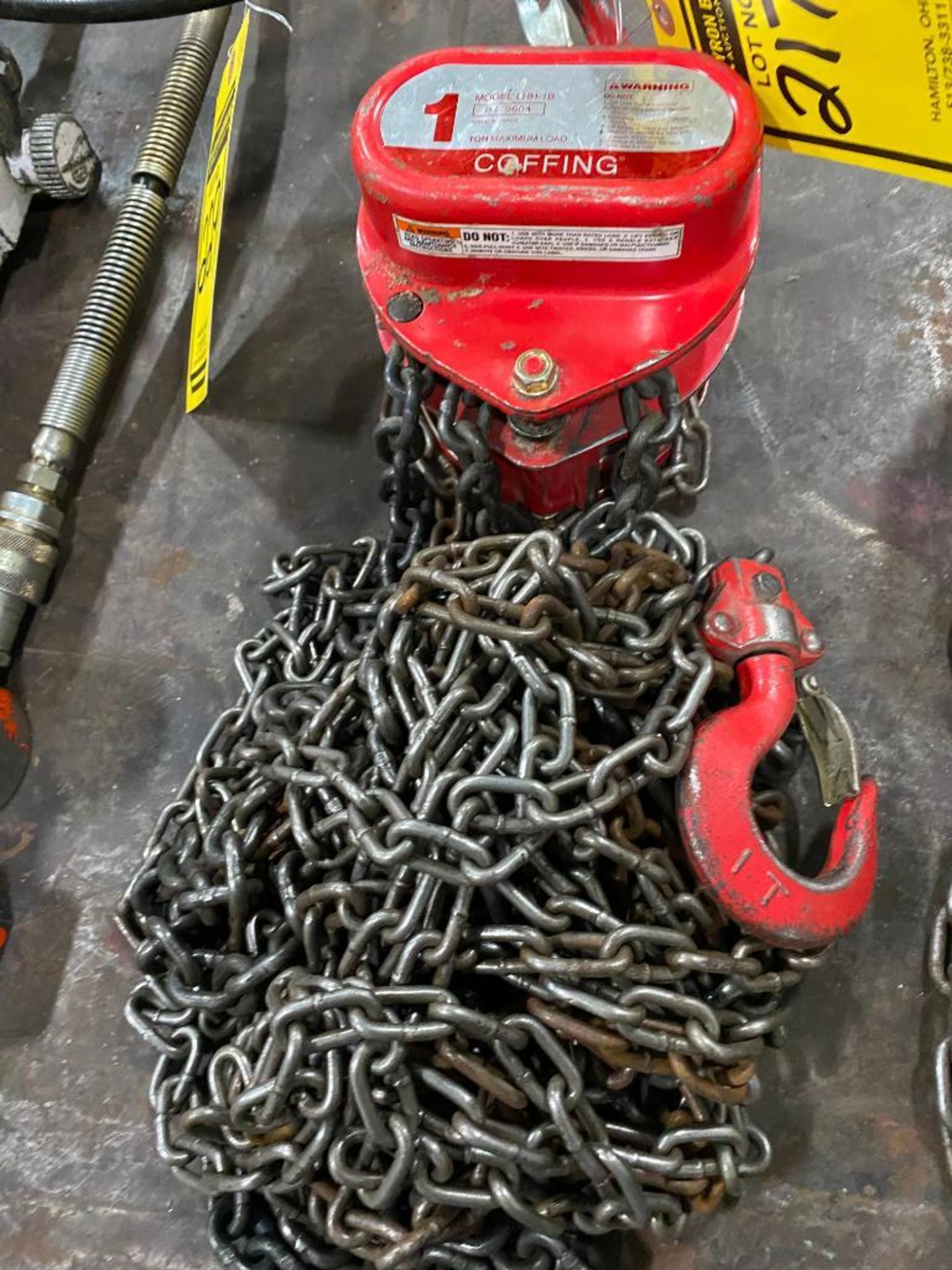 Coffing 1-Ton Chain Hoist, Model LHH-1B