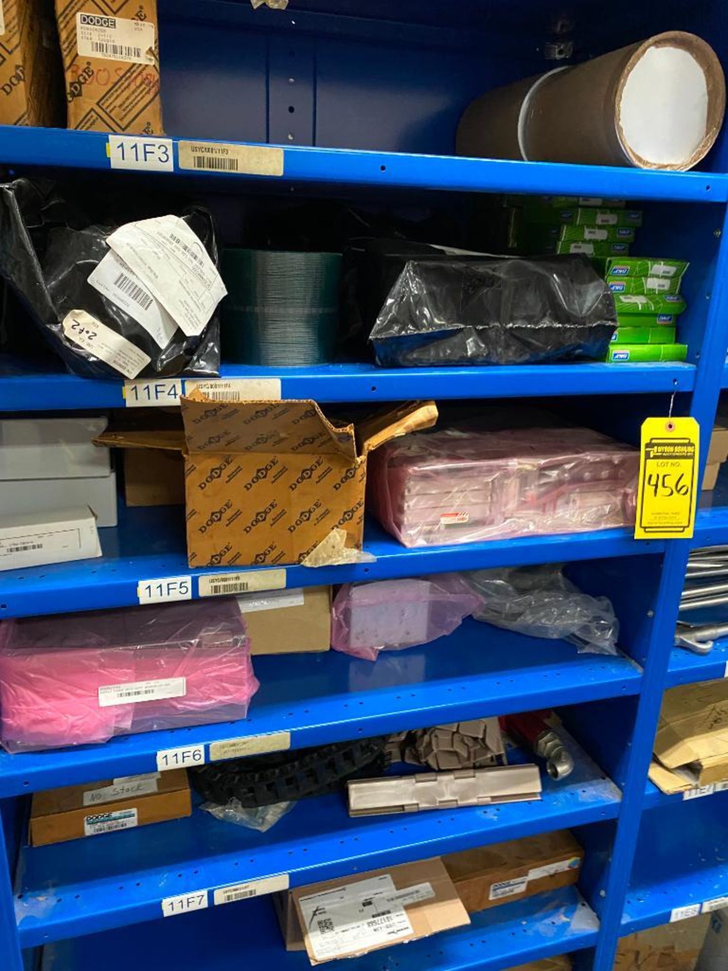 Shelving & Contents of Fuses, Gojo, Valves, & Conveyor Belt - Image 3 of 8