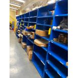 (8) Sections of Shelving & Contents of Filters, Hose, & Parts