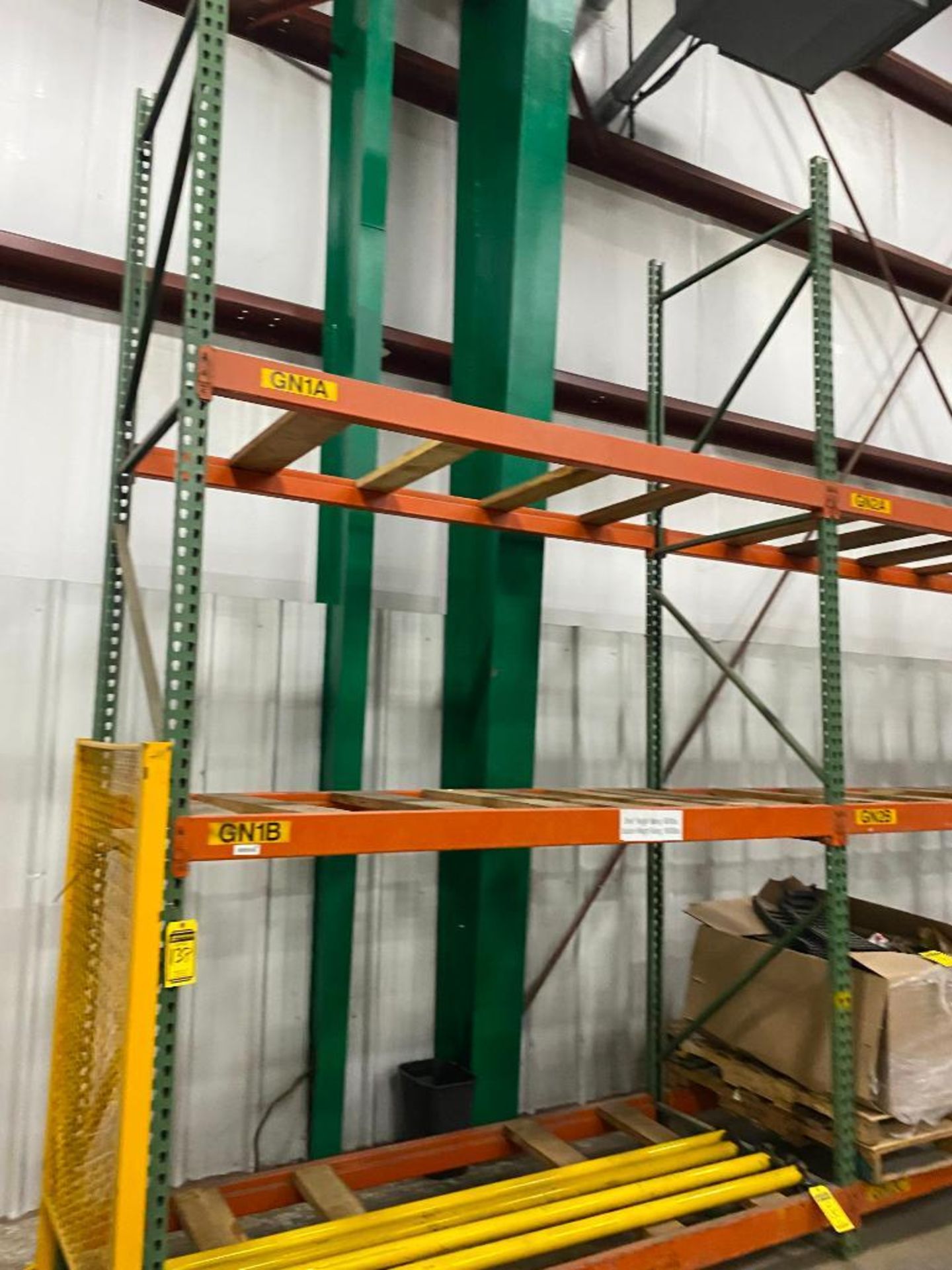 (4) Sections of Pallet Racking; (5) 14' x 42" D Uprights, (24) 4-1/2" x 96" Horizontal Beams, w/ 2" - Image 2 of 2