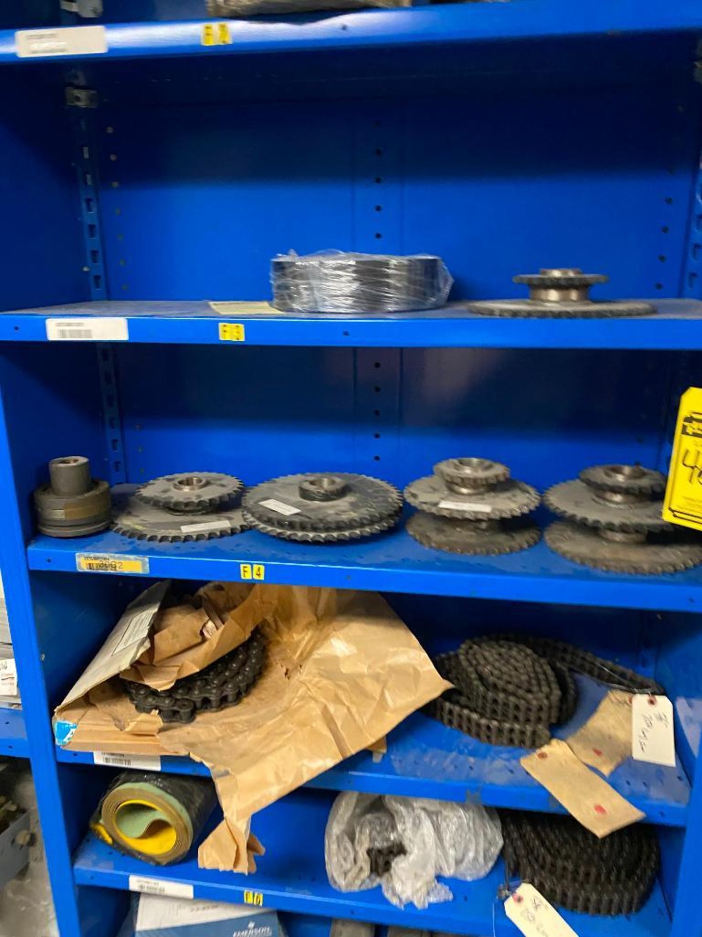 (10) Sections of Shelving & Contents of Gears, Pulleys, & Electric Motors - Image 6 of 11