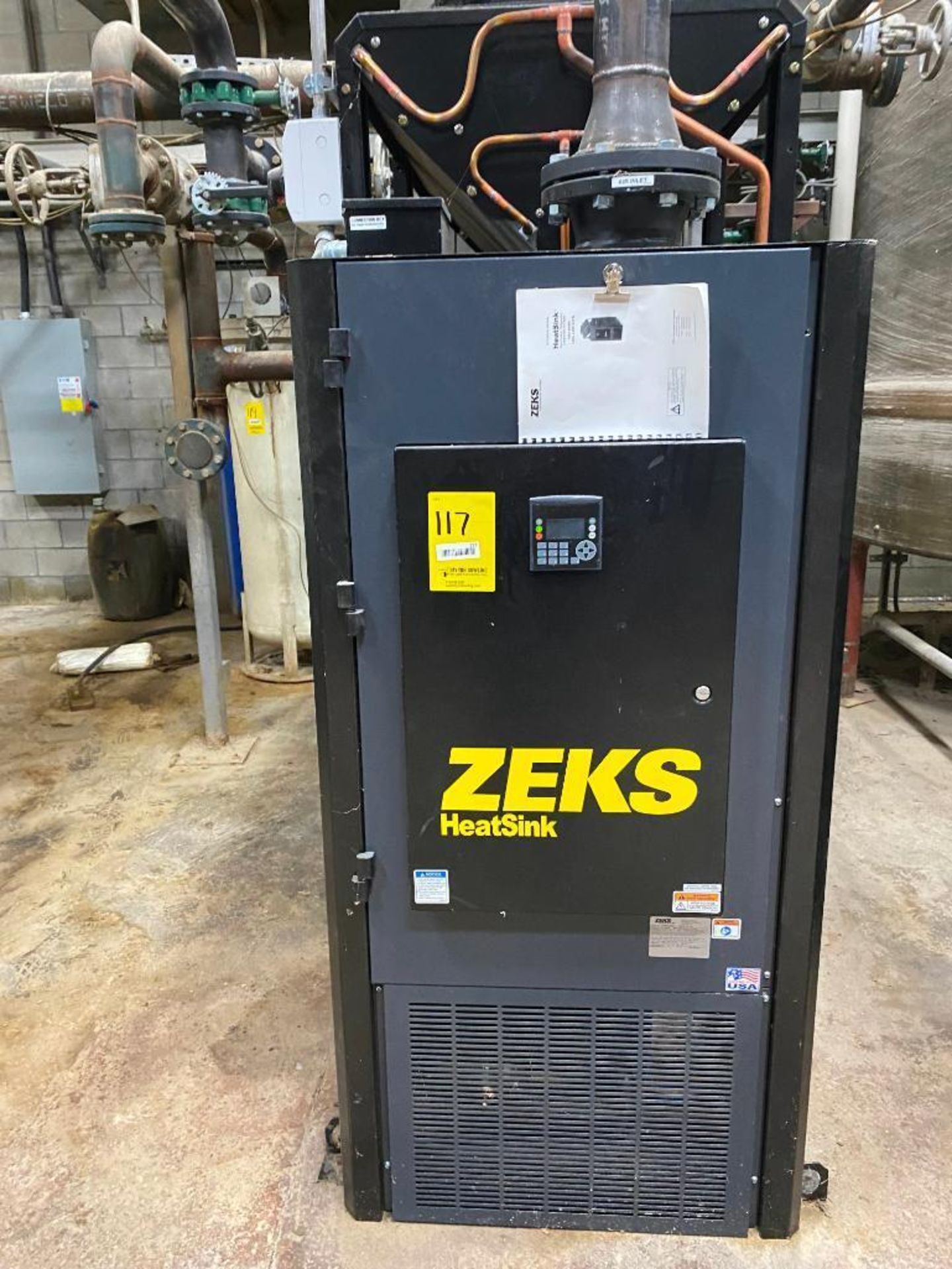 ZEKS HeatSink Compressed Air Dryer, Model 2400HSGA40G000, S/N WCH1064991, 460 V, 200 Max. PSI - Image 2 of 4