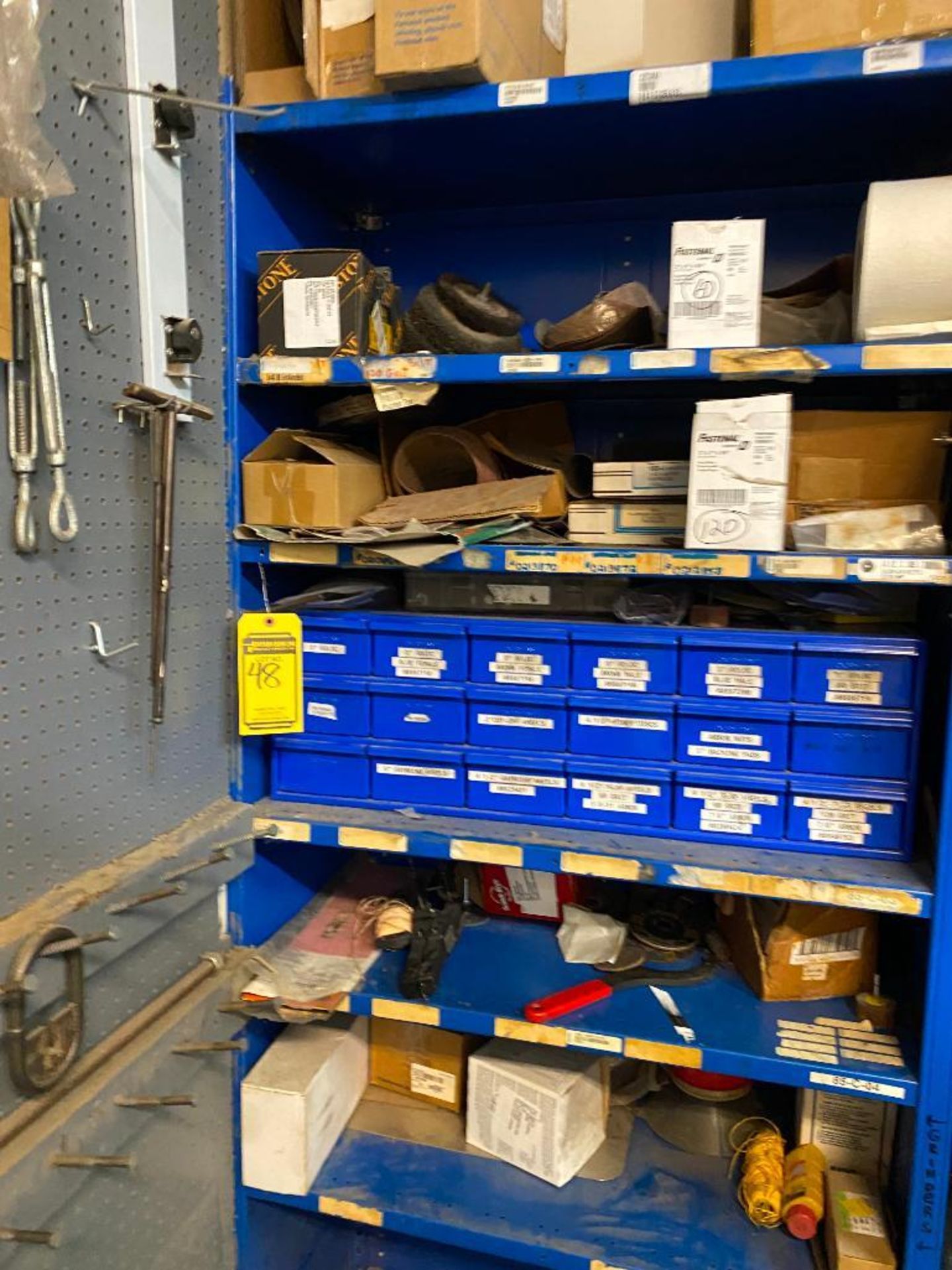 Contents of Storeroom; (8) Sections of Shelving & Contents, (2) File Cabinets, & (2) Tables - Image 6 of 8