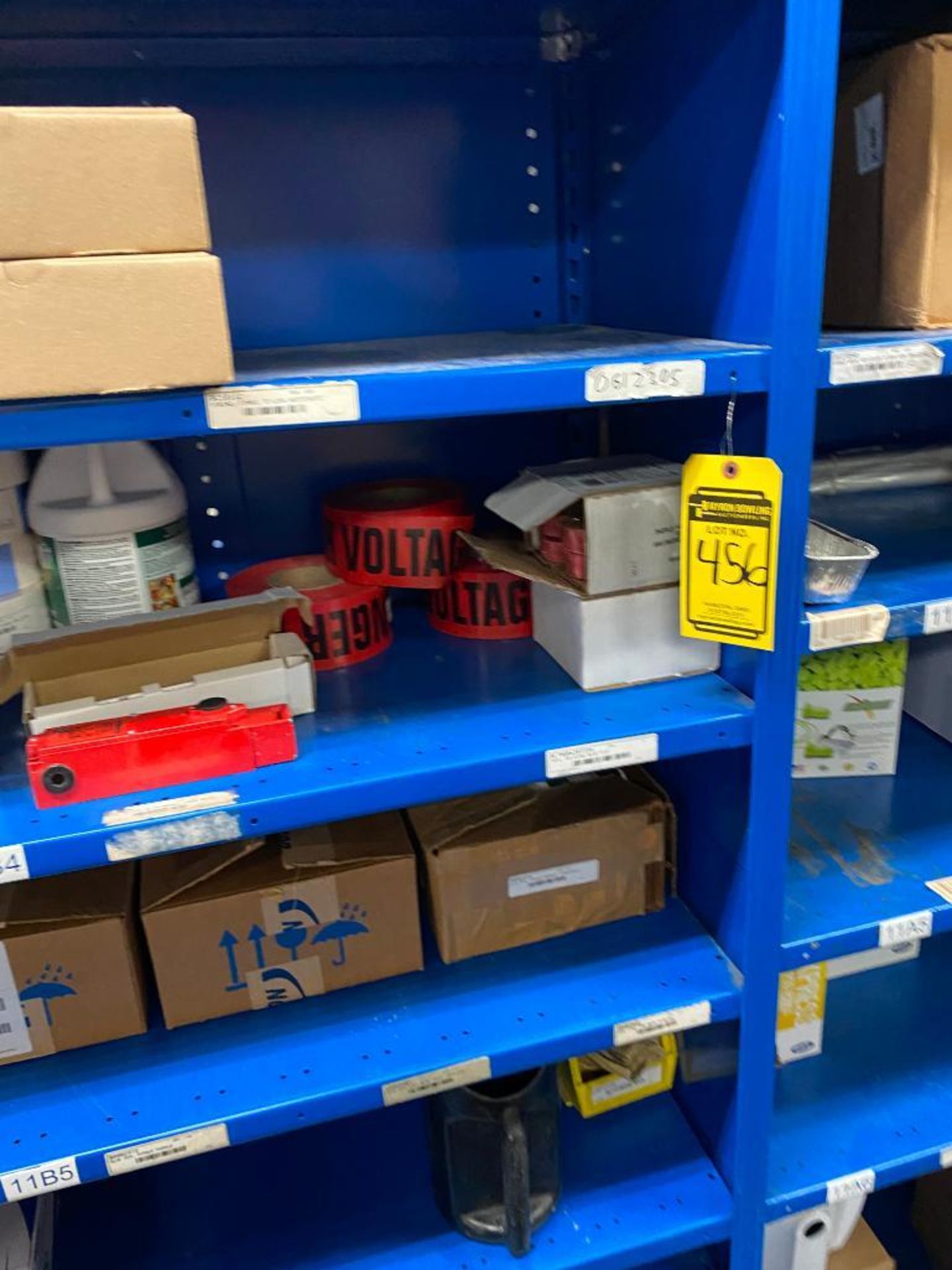 Shelving & Contents of Fuses, Gojo, Valves, & Conveyor Belt - Image 7 of 8