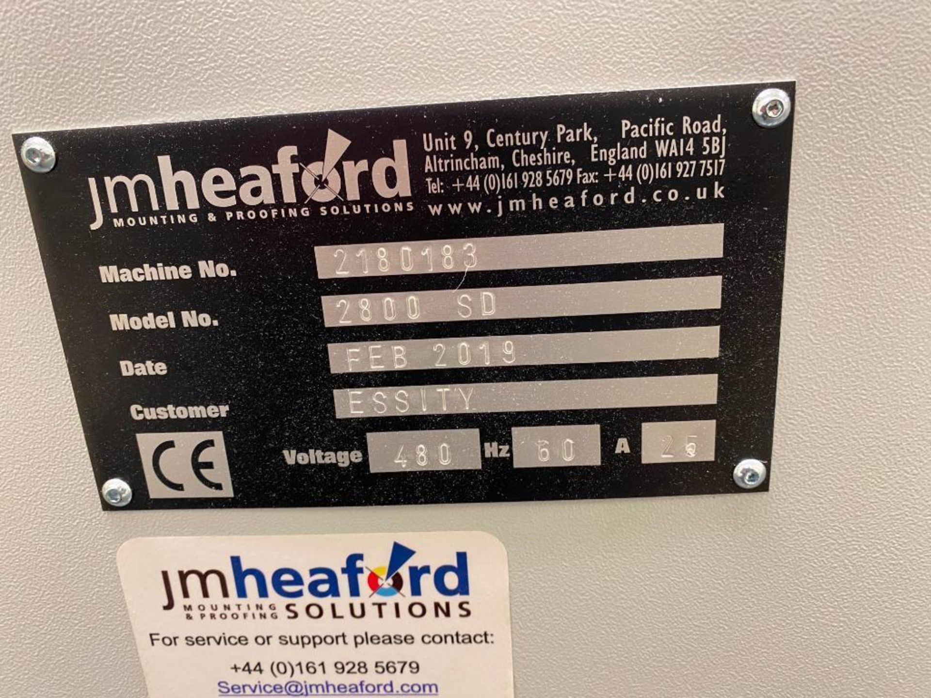 2019 JM Heaford Pre-Press Unit, Model 2800 SD, Machine No. 2180183 - Image 4 of 4