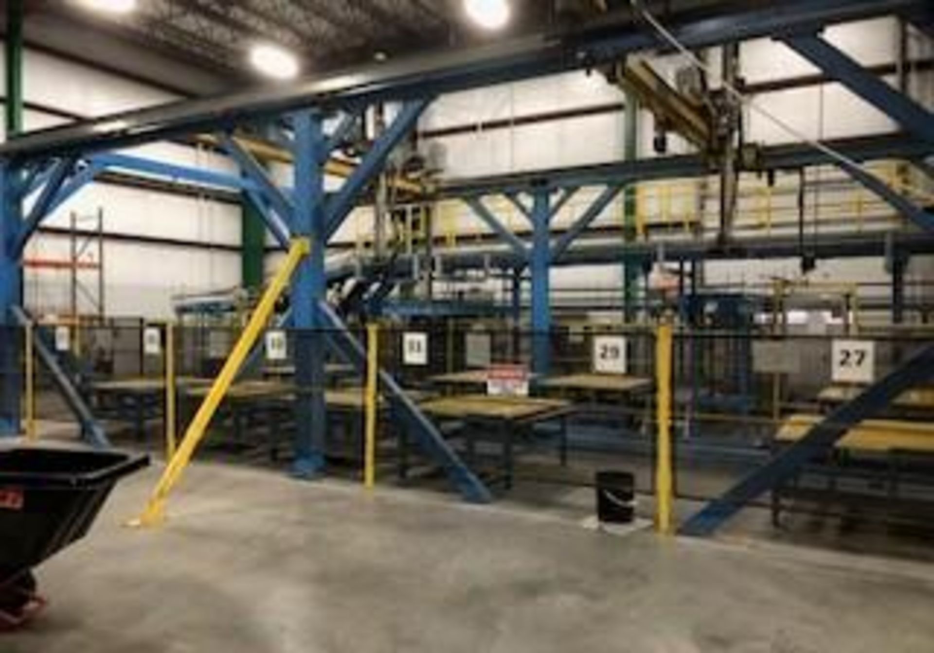 Accu-Lift Gantry Palletizer / Packager w/ Lantech Stretch Wrapper, (30) Conveyor Work Platforms, 49" - Image 10 of 25