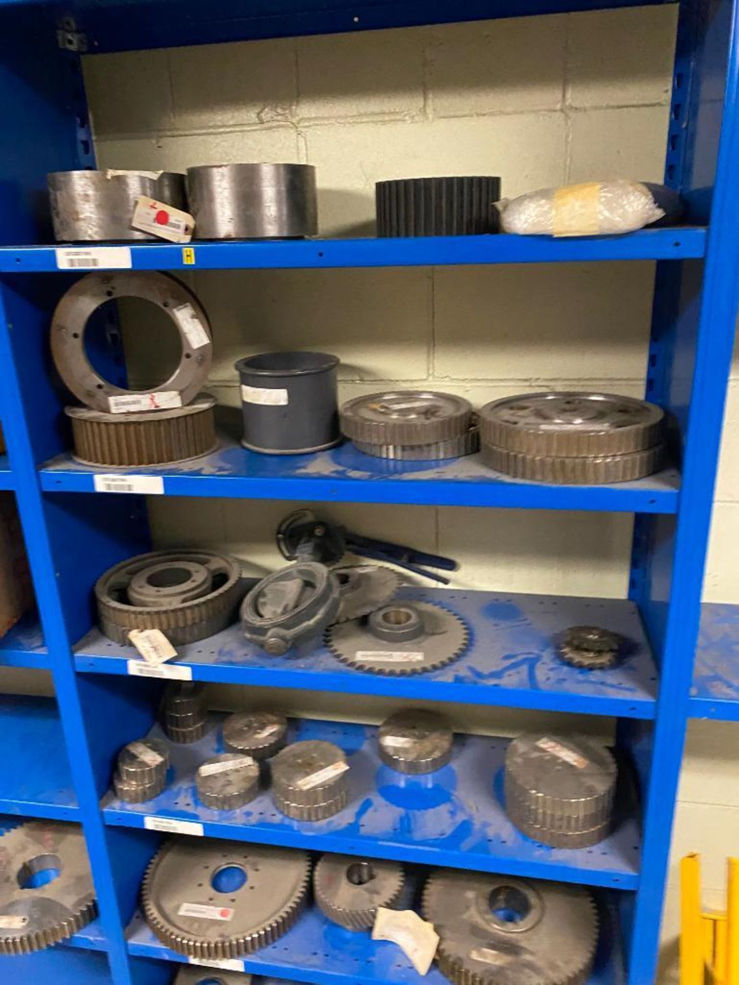 (10) Sections of Shelving & Contents of Gears, Pulleys, & Electric Motors - Image 8 of 11