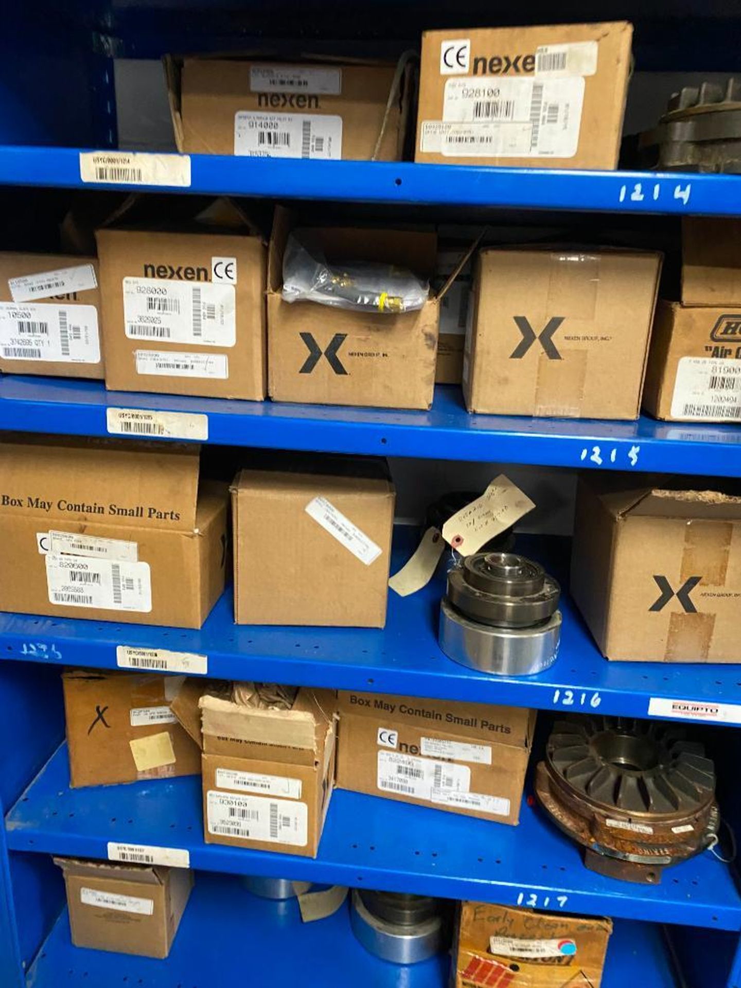 (3) Sections of Shelving & Contents of Gearboxes, Bearings, & Fly Wheels - Image 2 of 5