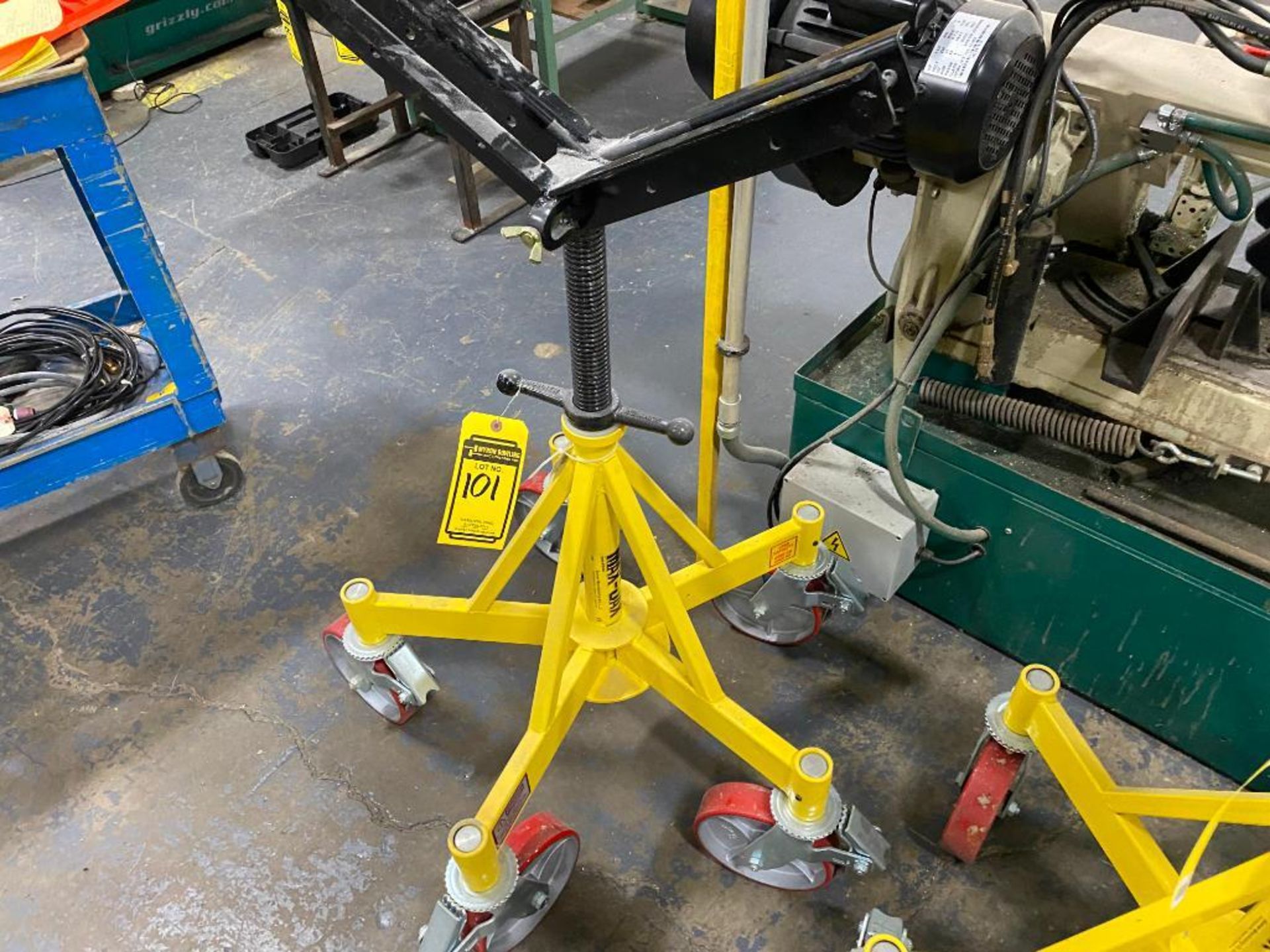(2) Max-Jax Adjustable Height Rolling Cut Stands - Image 2 of 2
