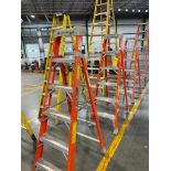 (3) Louisville 6' Step Ladders & (1) Werner 8' Step Ladder