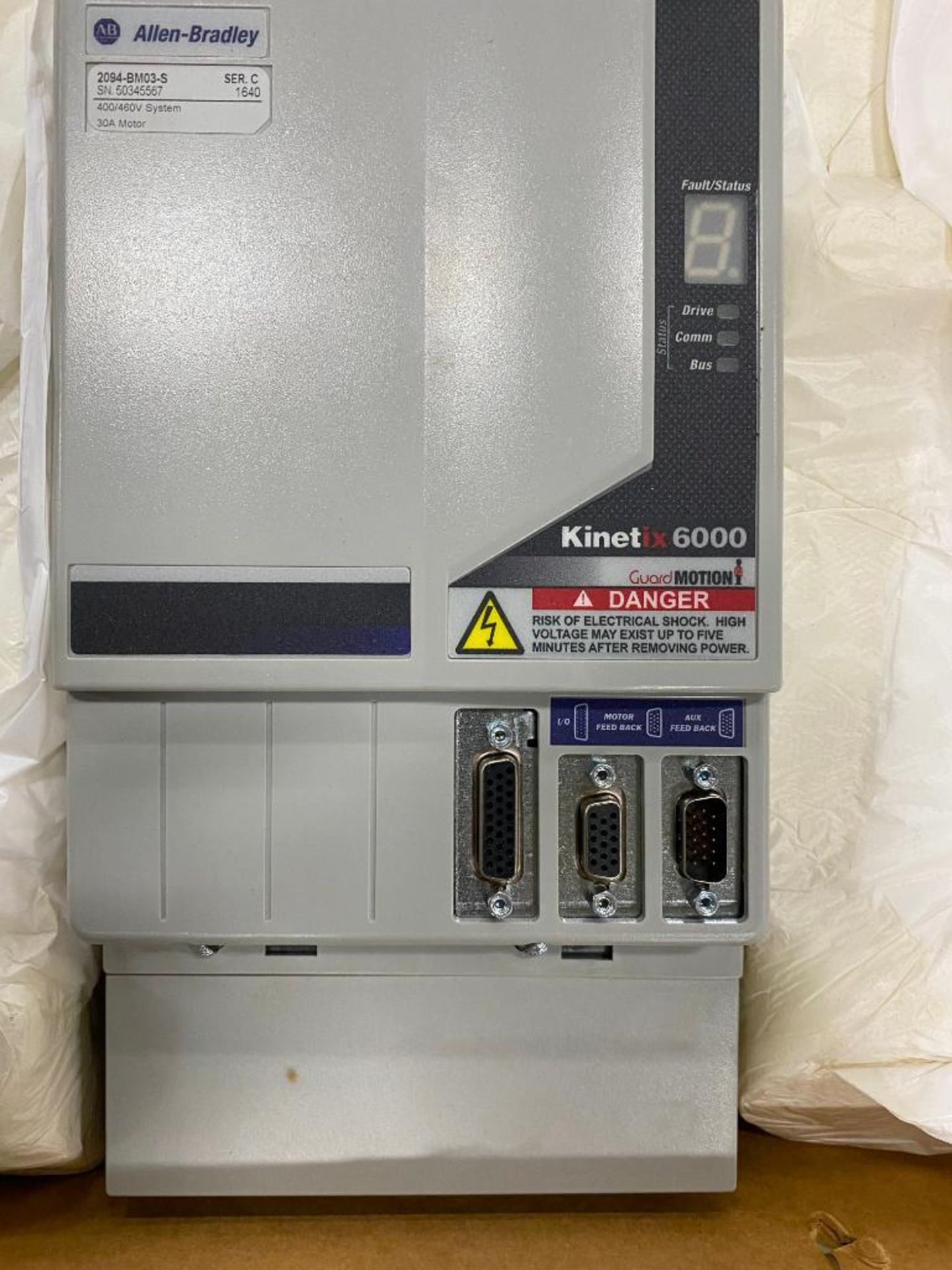 Allen Bradley Kinetix 6000, 400/460 V, Cat No. 2094-BC01-M01-S Series C