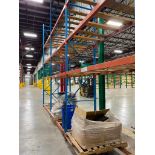 (3) Sections of Pallet Racking; (4) 19' x 42" D Uprights, (24) 3-1/2" x 96" Horizontal Beams, w/ 2"