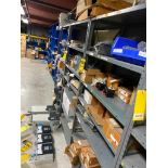 (10) Sections of Shelving & Contents of Gears, Pulleys, & Electric Motors