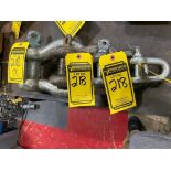 (4) Assorted Size Clevis, 25" -2-1/2 Ton