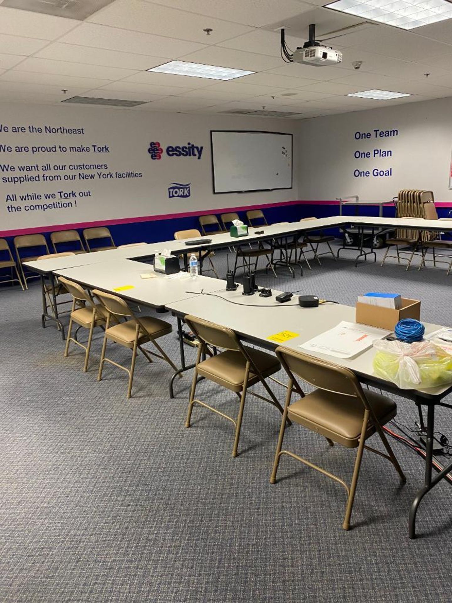 Contents of Conference Room; (8) Tables & Approx. (20) Chairs