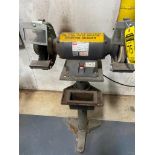 Dayton 1 HP 8" Double End Bench Grinder on Pedestal, 115 V, 1800 RPM