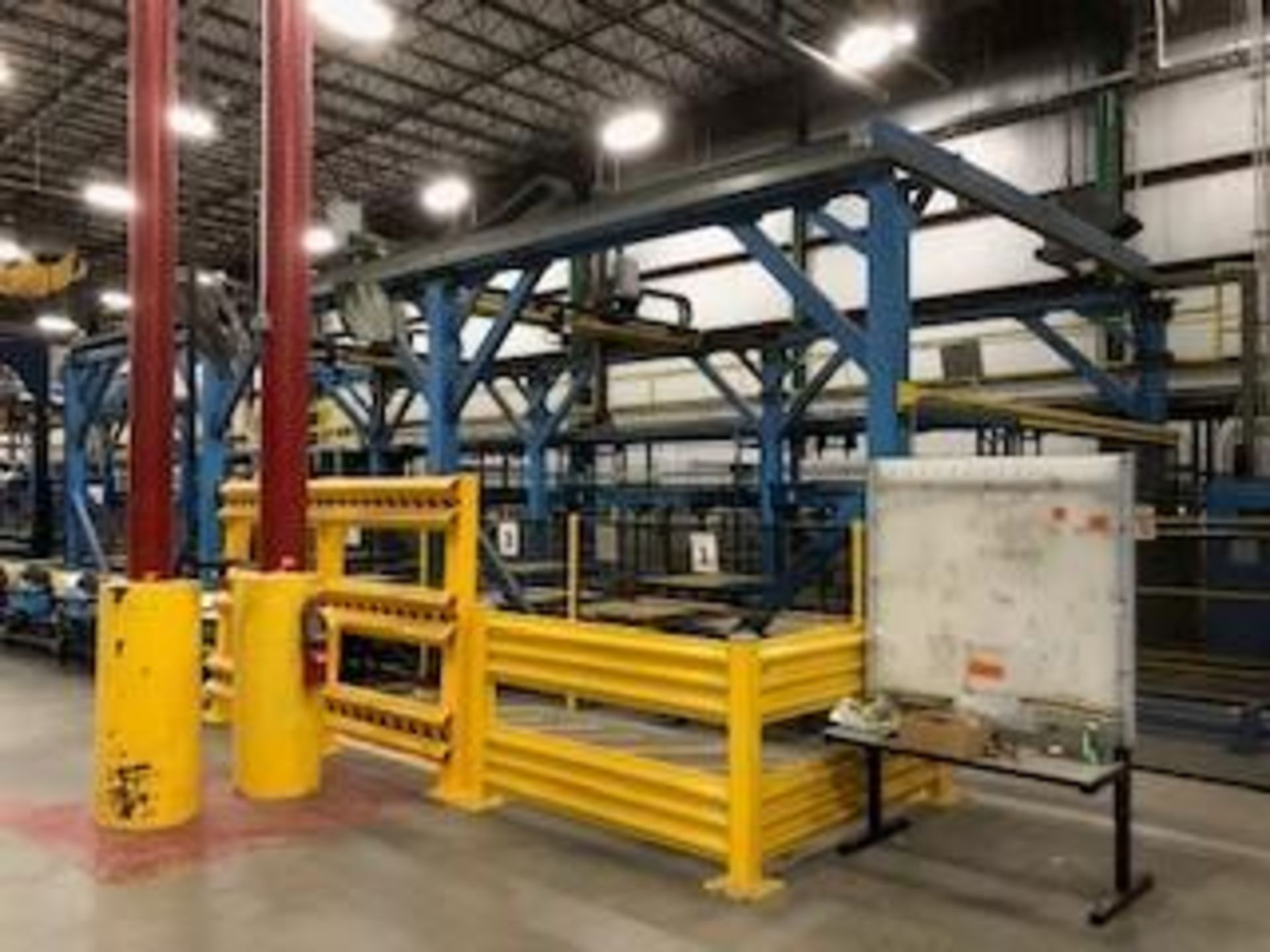 Accu-Lift Gantry Palletizer / Packager w/ Lantech Stretch Wrapper, (30) Conveyor Work Platforms, 49" - Image 23 of 25