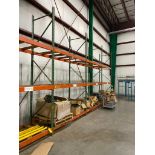 (4) Sections of Pallet Racking; (5) 14' x 42" D Uprights, (24) 4-1/2" x 96" Horizontal Beams, w/ 2"
