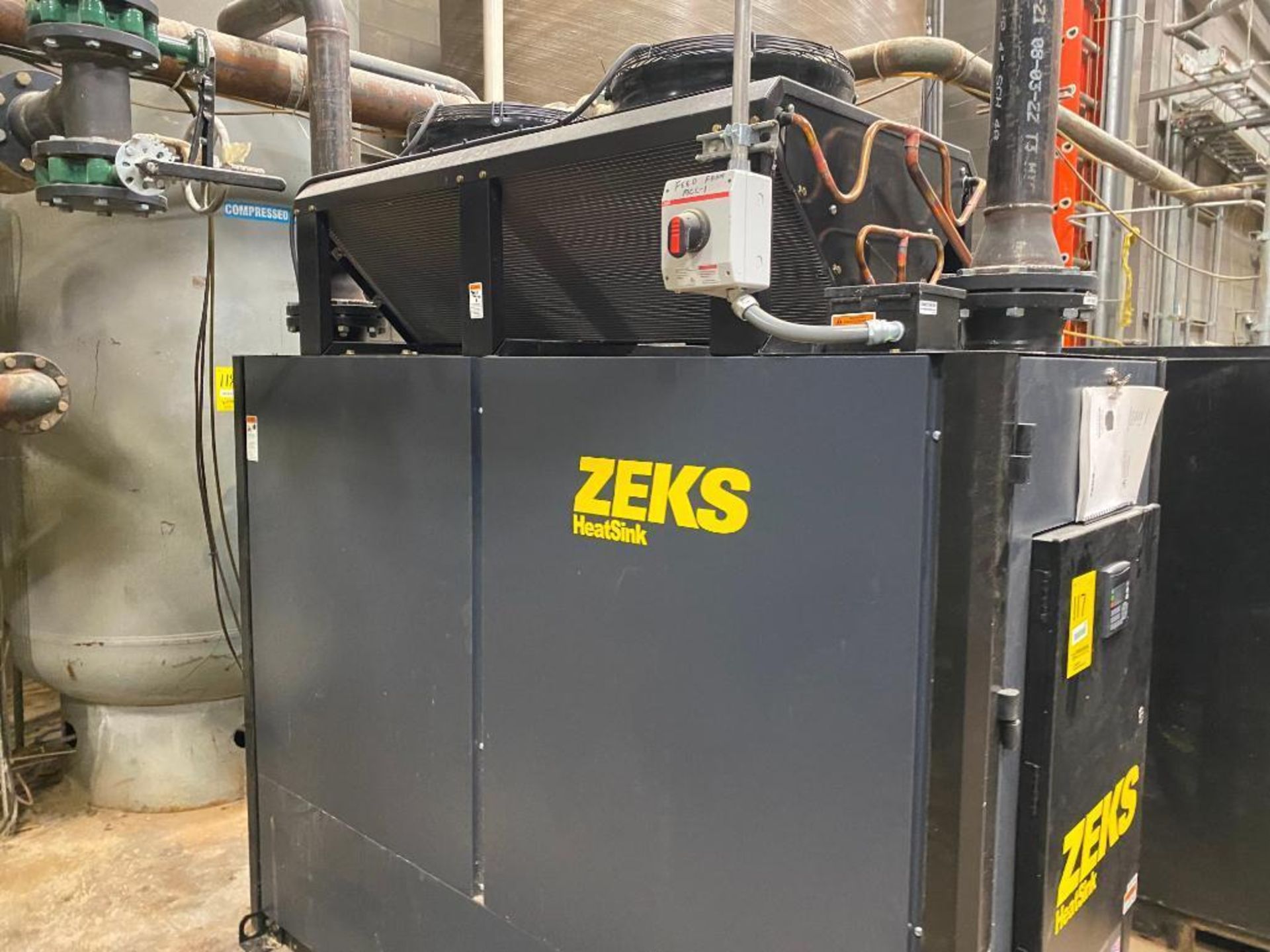 ZEKS HeatSink Compressed Air Dryer, Model 2400HSGA40G000, S/N WCH1064991, 460 V, 200 Max. PSI - Image 3 of 4