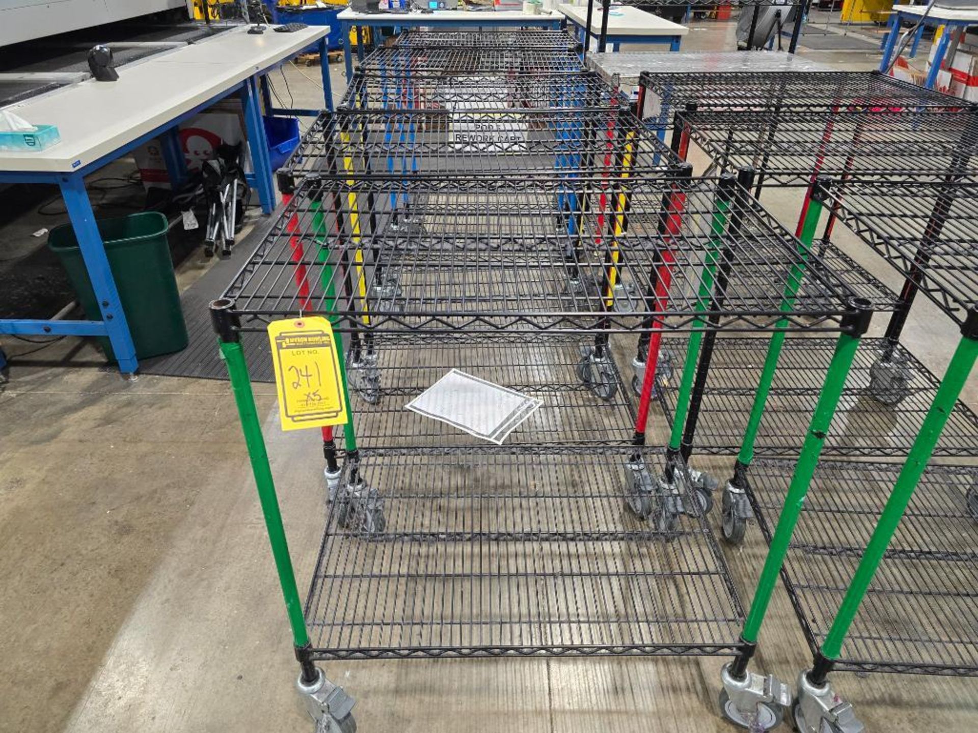 (5) 2-Tier Metro Rack Carts, 36" X 24"