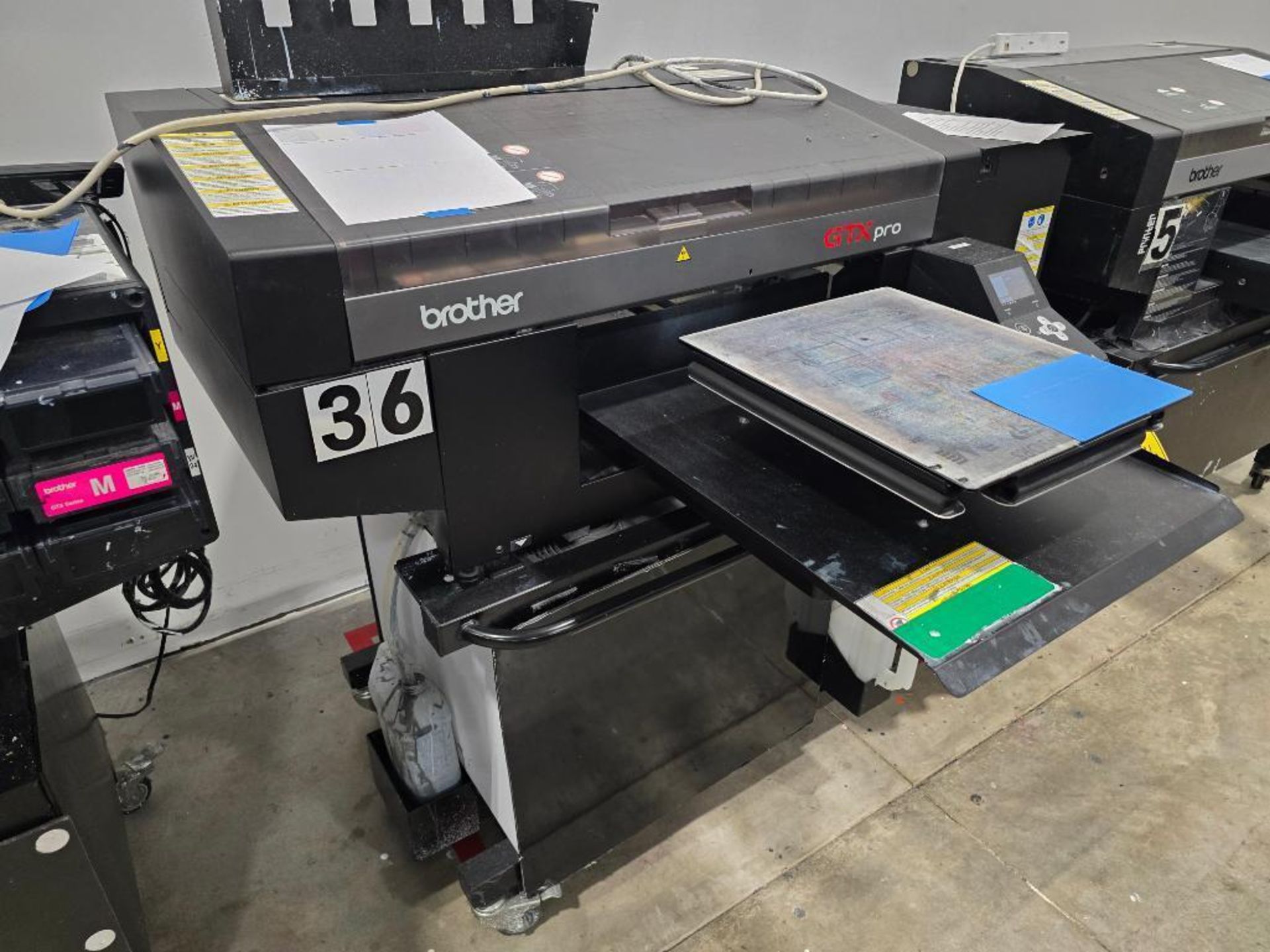 2022 Brother GTX-424 Pro-B DTG (Direct to Garment) Printer, Twin Head, 5-Color, Water Based Pigmente - Image 3 of 9