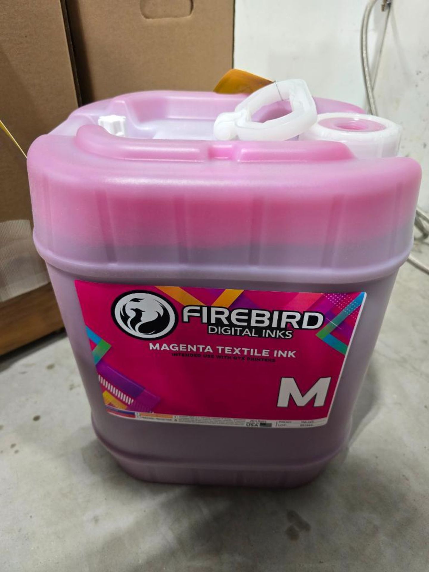 Firebird Red Magenta Textile Ink, 20-Liter Container, Product: TM-225