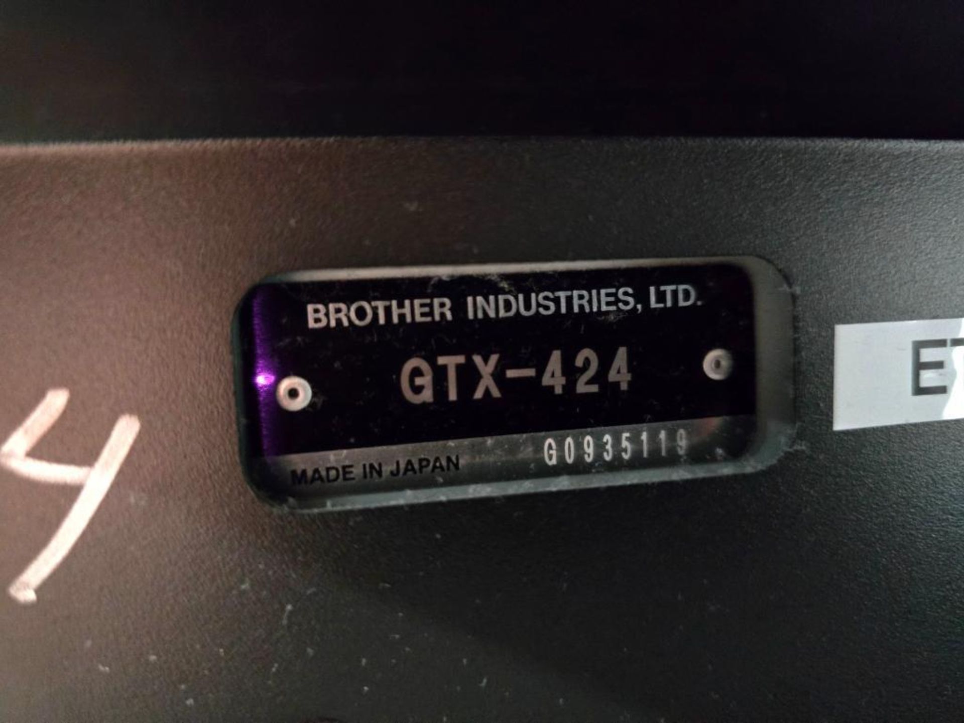 2022 Brother GTX-424 Pro-B DTG (Direct to Garment) Printer, Twin Head, 5-Color, Water Based Pigmente - Image 8 of 14
