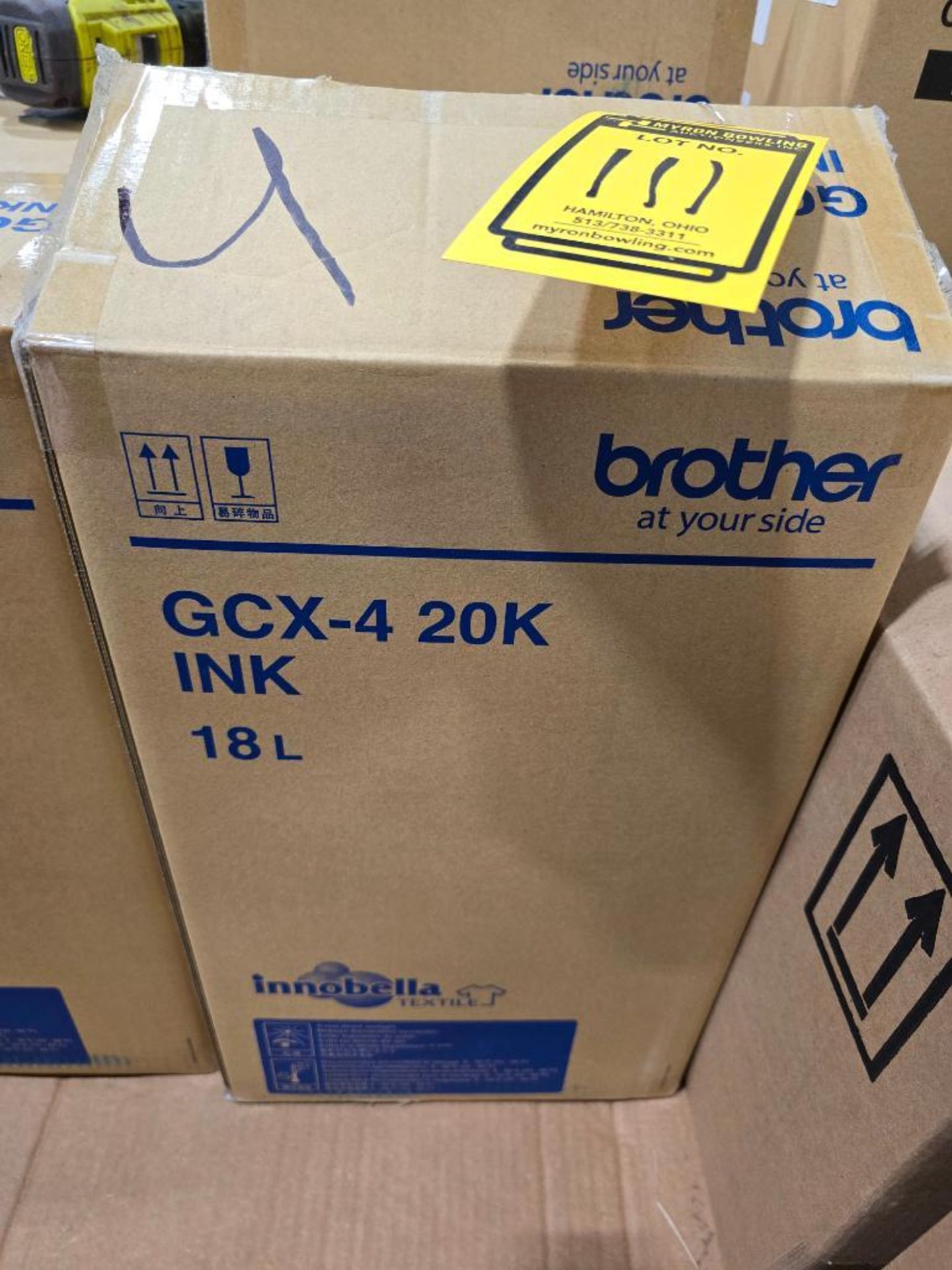 Brother GCX-4Y20K-1 Yellow Ink, 18-Liter Container, Innobella Textile, GTX Pro/GTX600 Series