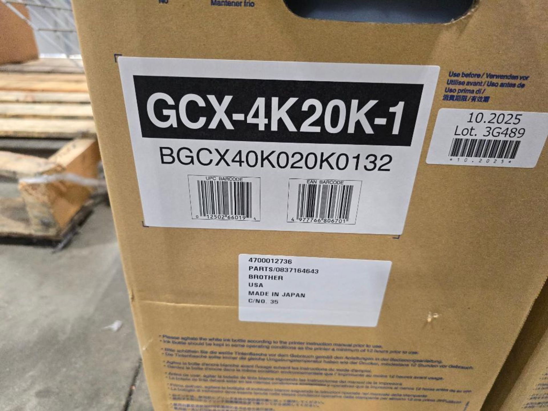 Brother GCX-4K20K-1 Black Ink, 18-Liter Container, Innobella Textile, GTX Pro/GTX600 Series - Image 3 of 3