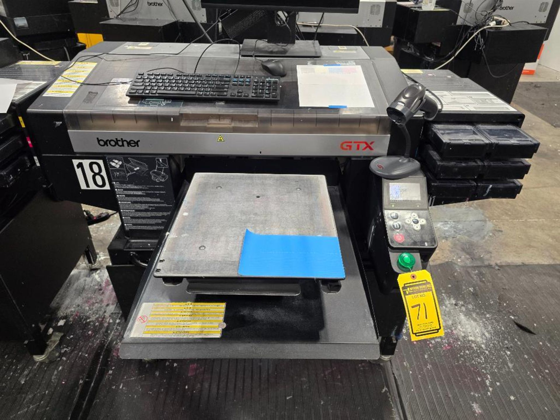 2018 Brother GTX-422 DTG (Direct to Garment) Printer, Twin Head, 6-Color, Water Based Pigmented Ink,