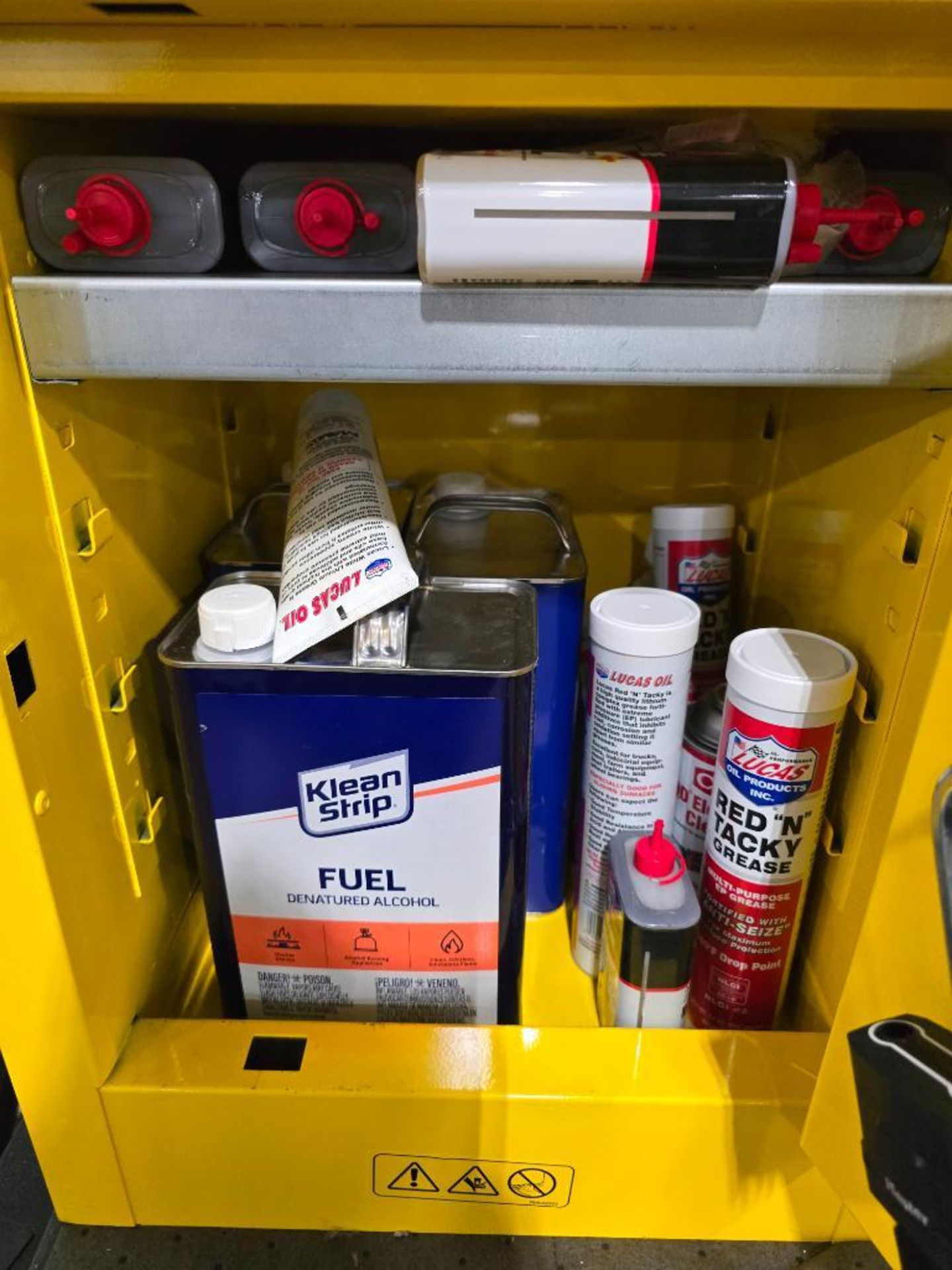 U-Line 4-Gallon Flammable Storage Cabinet w/ 3-In-1 Multi-Purpose Oil, Grease Tubes, Denatured Alcoh - Image 2 of 9