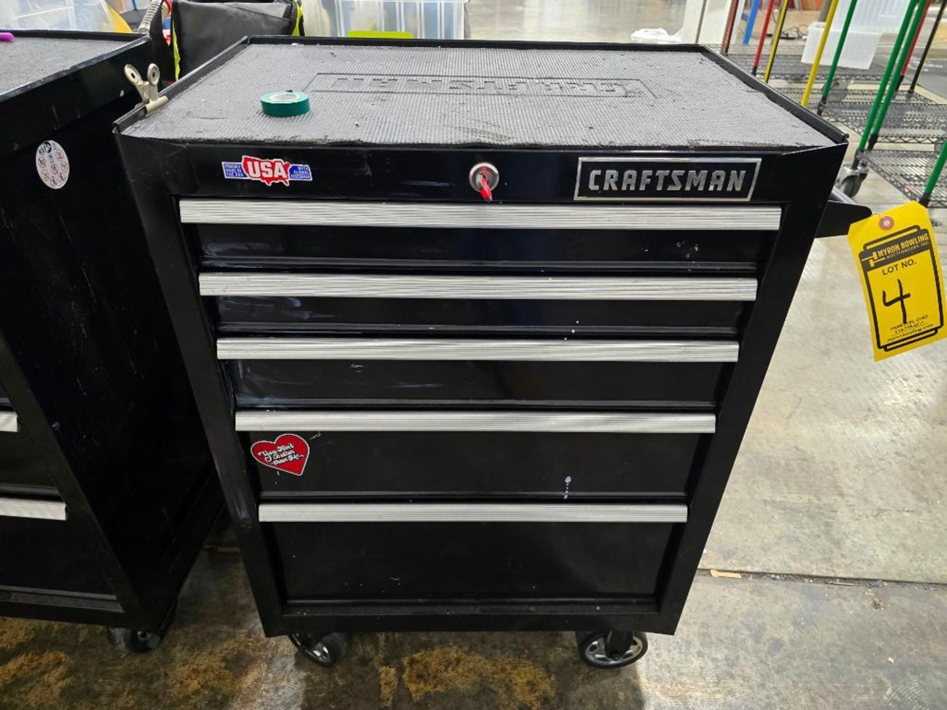Craftsman 5-Drawer Rolling Tool Cabinet w/ Contents (Black)