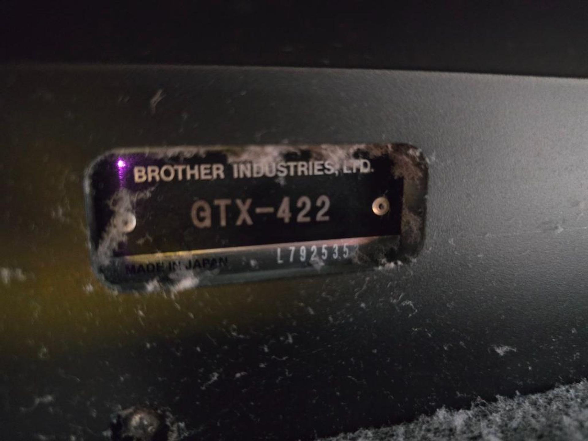 2018 Brother GTX-422 DTG (Direct to Garment) Printer, Twin Head, 6-Color, Water Based Pigmented Ink, - Image 7 of 8