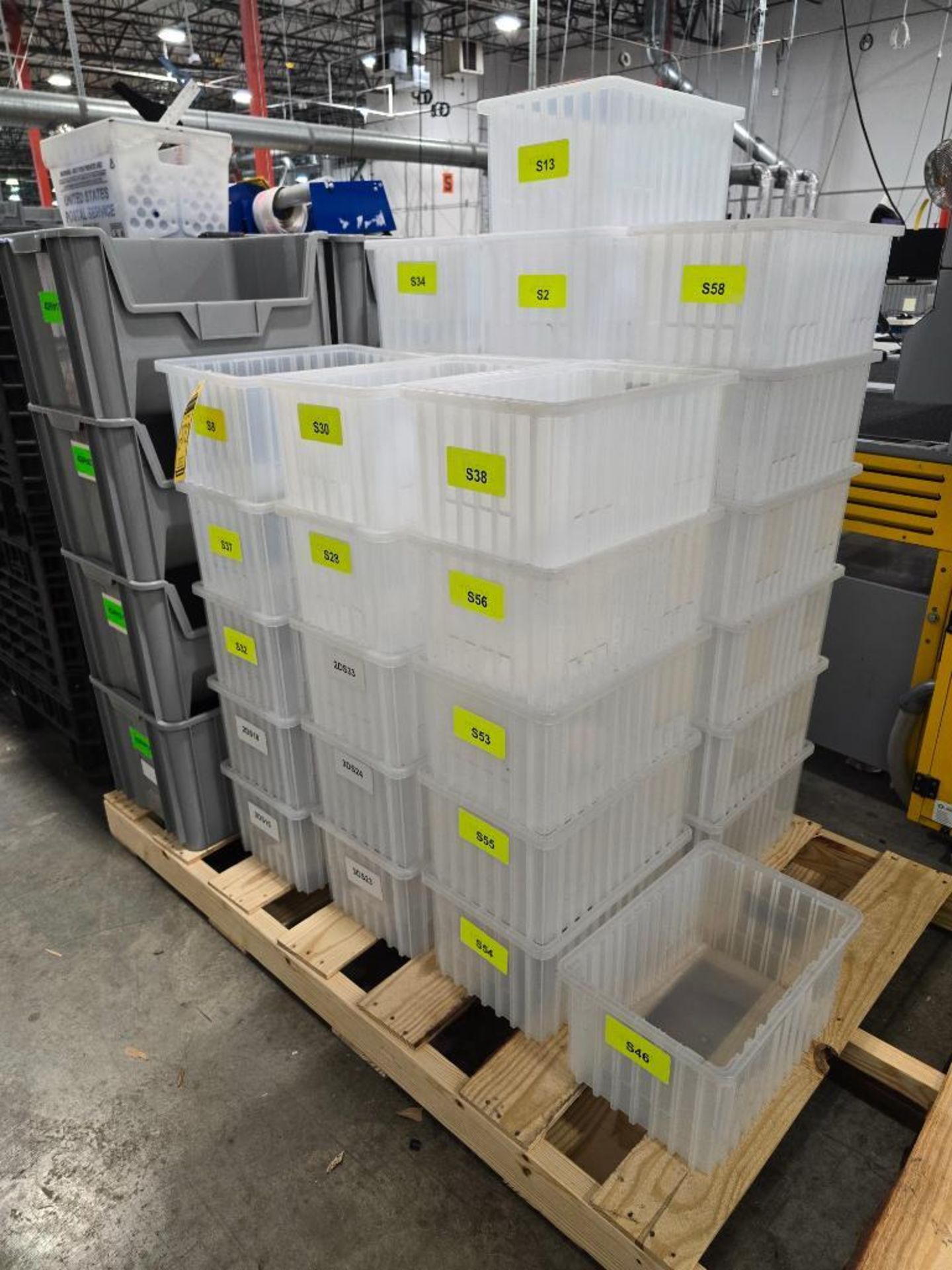 Pallet of Plastic Bins, 18" X 13" X 12"T, & Clear Plastic Bins, 16" X 10" X 8"T - Image 2 of 4