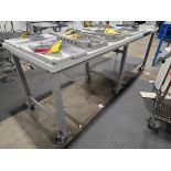 HD Rolling Table, 8' X 3' X 1-1/2", Adjustable Height