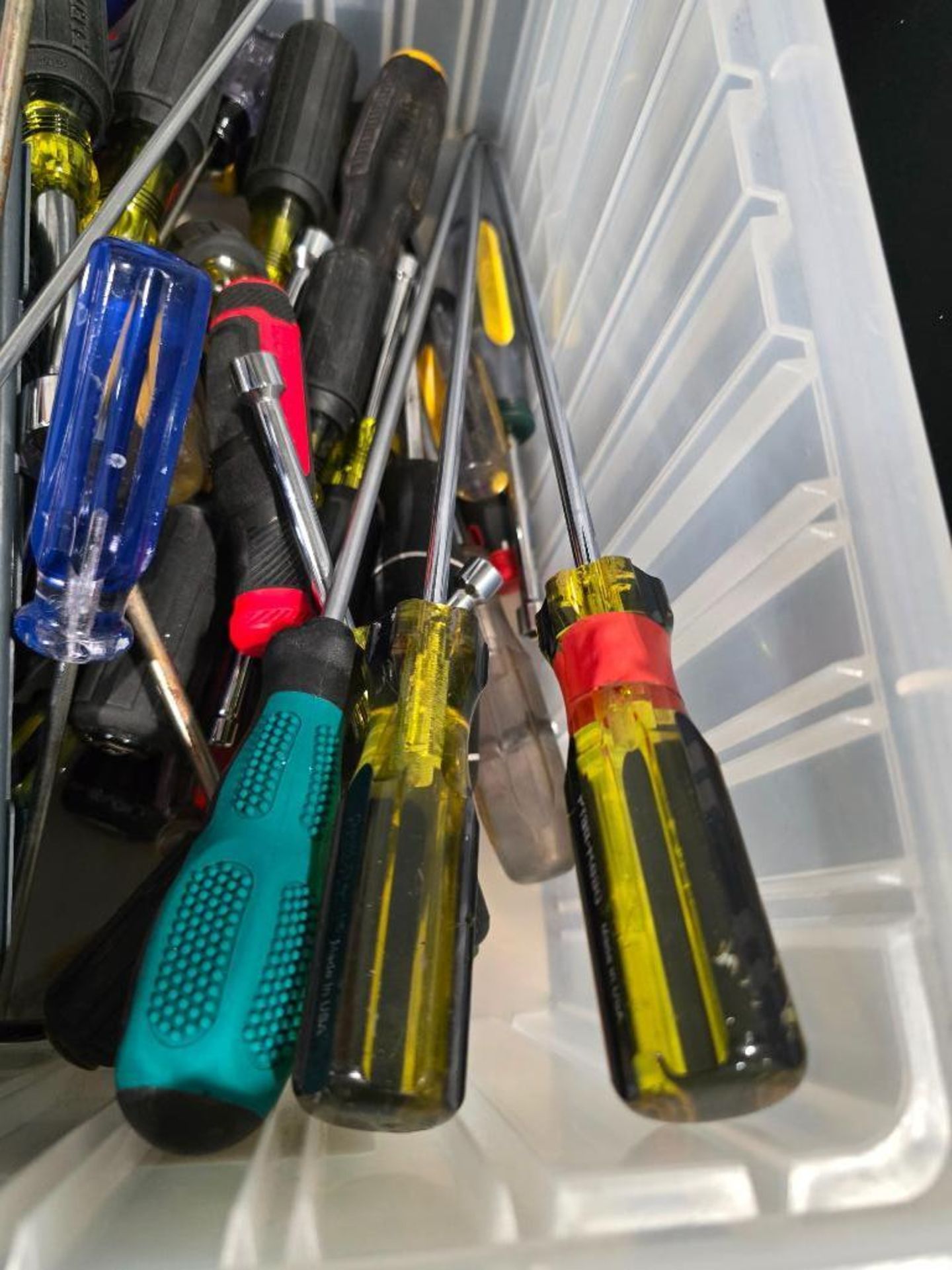 Tote of Screw Drivers & Nut Drivers - Image 7 of 7