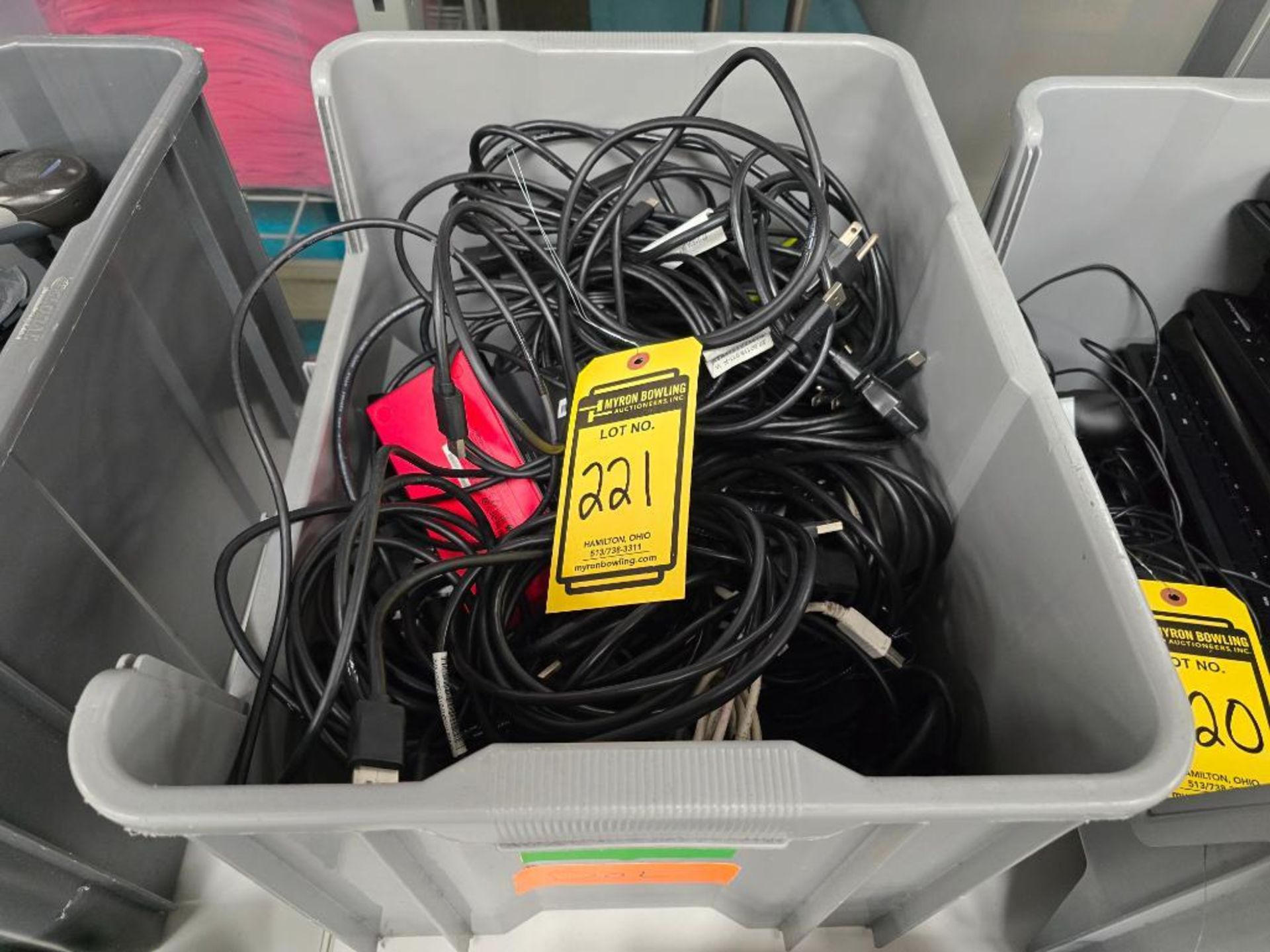 Tote of Power Source Cords & Splitters
