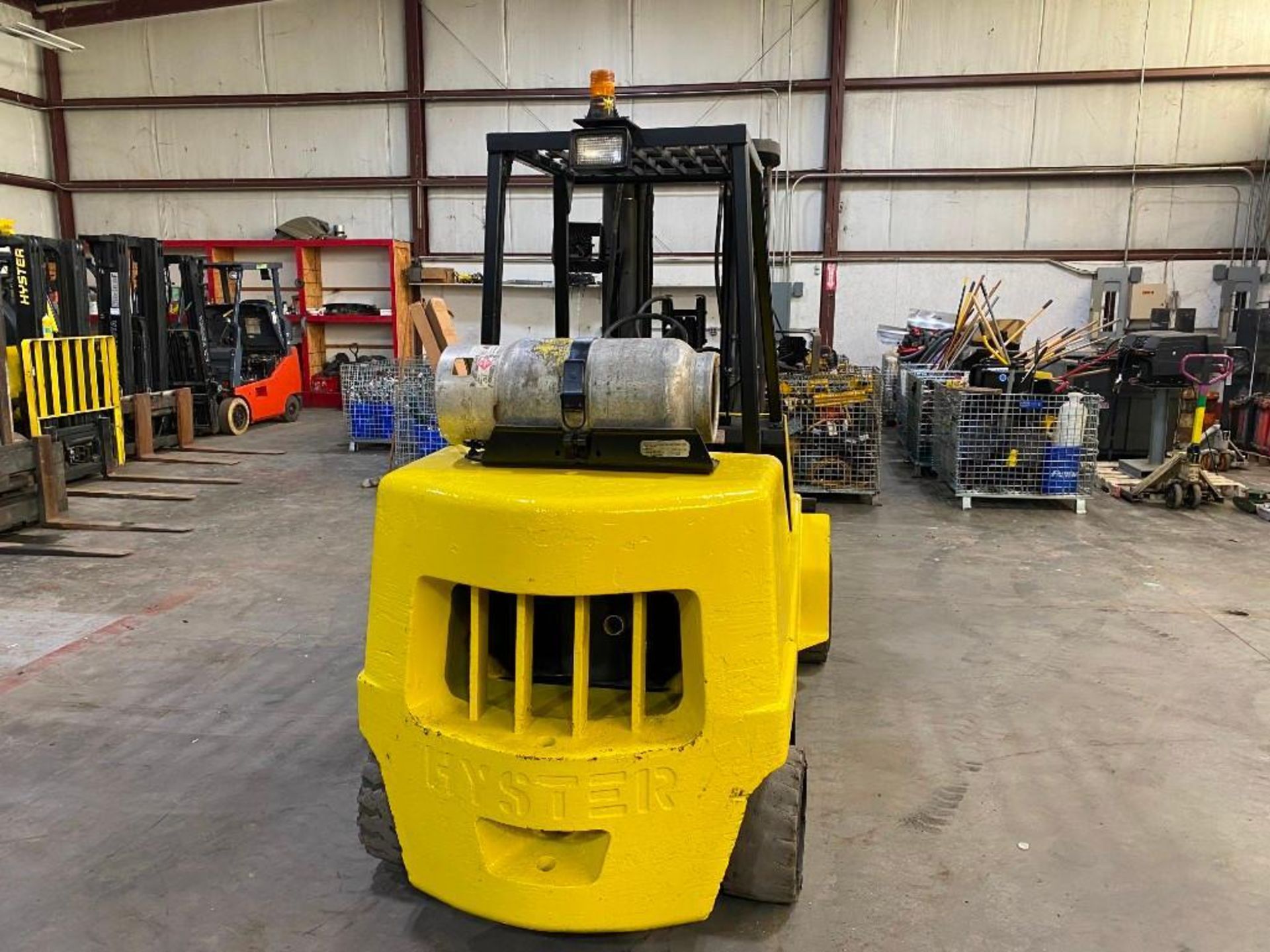 Hyster 10,000-LB. Capacity Forklift, Model S100XL2, S/N D004D09664X, LPG, Treaded Tires, 3-Stage Mas - Image 4 of 5