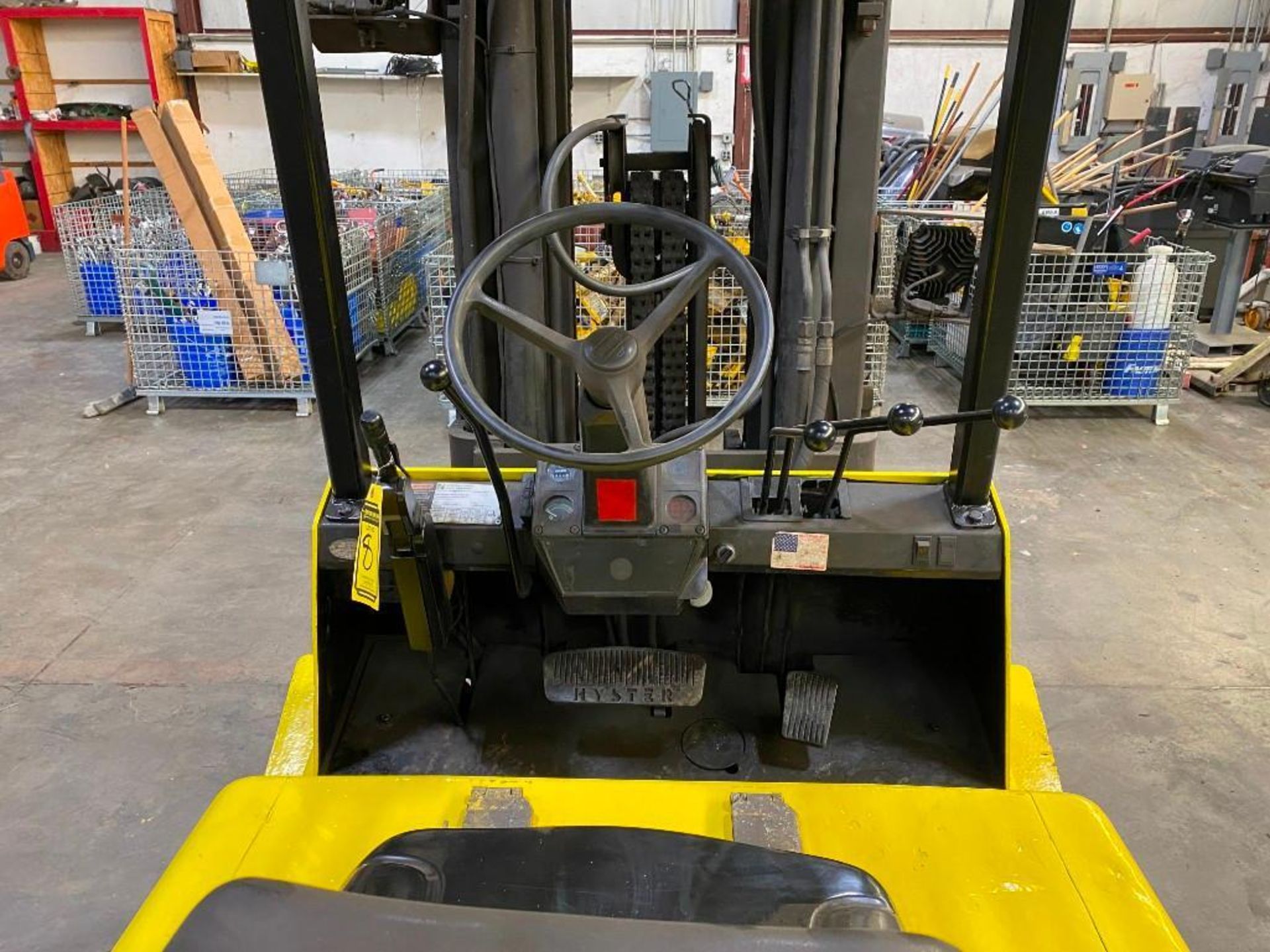 Hyster 10,000-LB. Capacity Forklift, Model S100XL2, S/N D004D09664X, LPG, Treaded Tires, 3-Stage Mas - Image 5 of 5