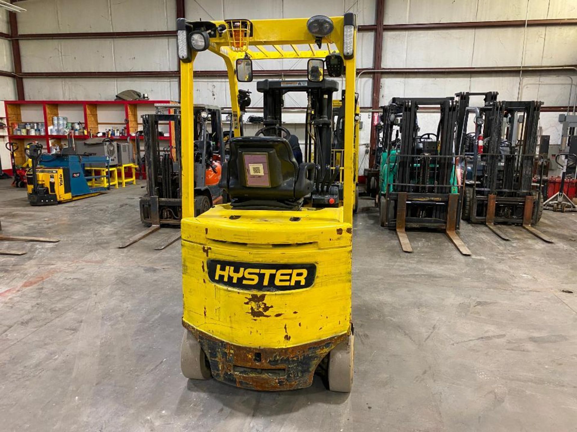 Hyster 5,500-LB. Capacity Forklift, Model E55XN-33, S/N A268N02370G, 48 Volt Battery, Cushion Tires, - Bild 4 aus 5
