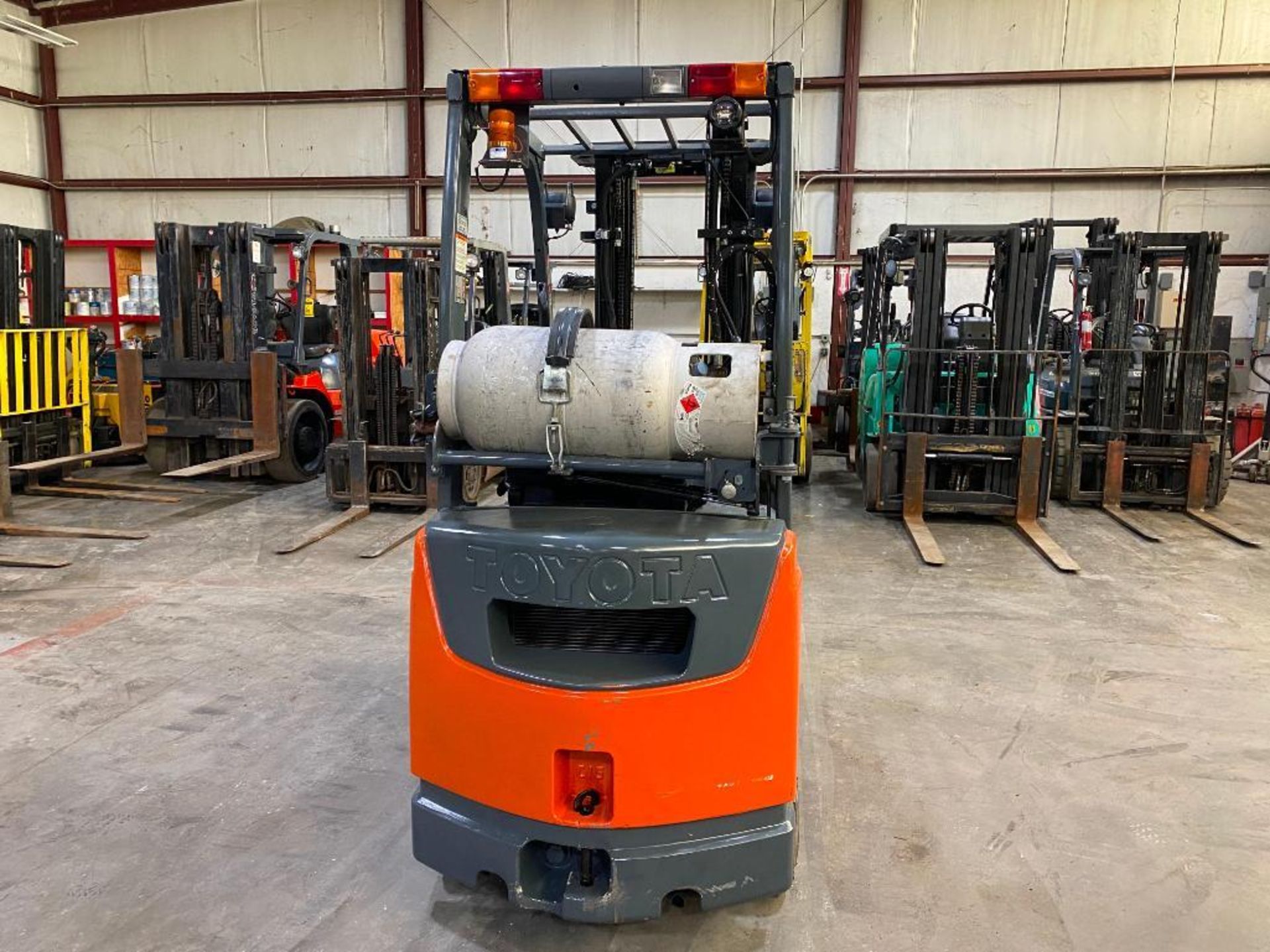 2018 Toyota 3,000-LB. Capacity Forklift, Model 8FGCU15, S/N 37355, LPG, Cushion Tires, 3-Stage Mast, - Image 4 of 5