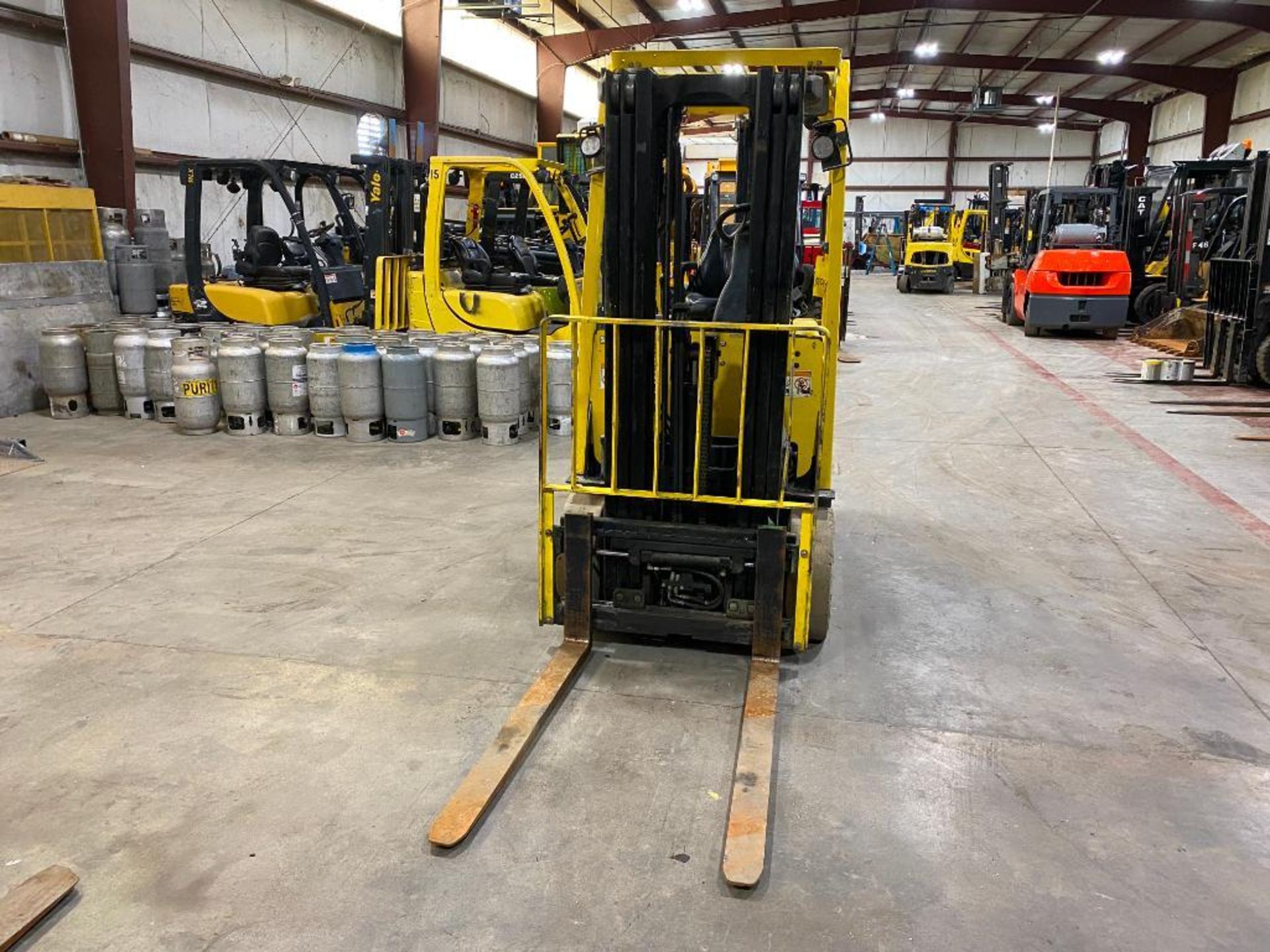 Hyster 5,500-LB. Capacity Forklift, Model E55XN-33, S/N A268N02370G, 48 Volt Battery, Cushion Tires, - Image 2 of 5