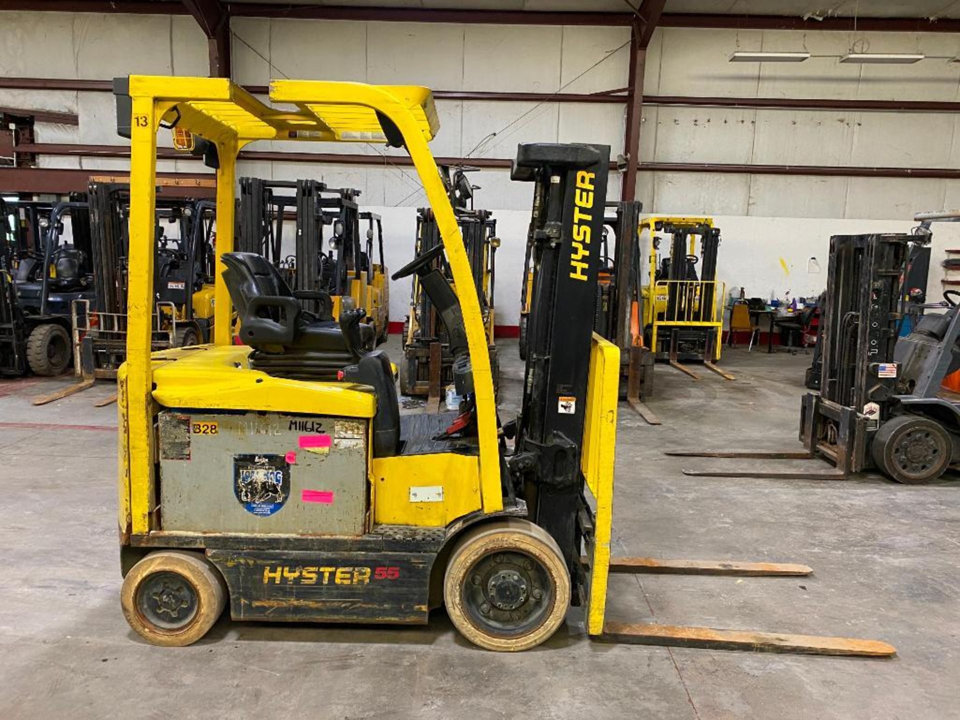 Hyster 5,500-LB. Capacity Forklift, Model E55XN-33, S/N A268N02370G, 48 Volt Battery, Cushion Tires, - Image 3 of 5