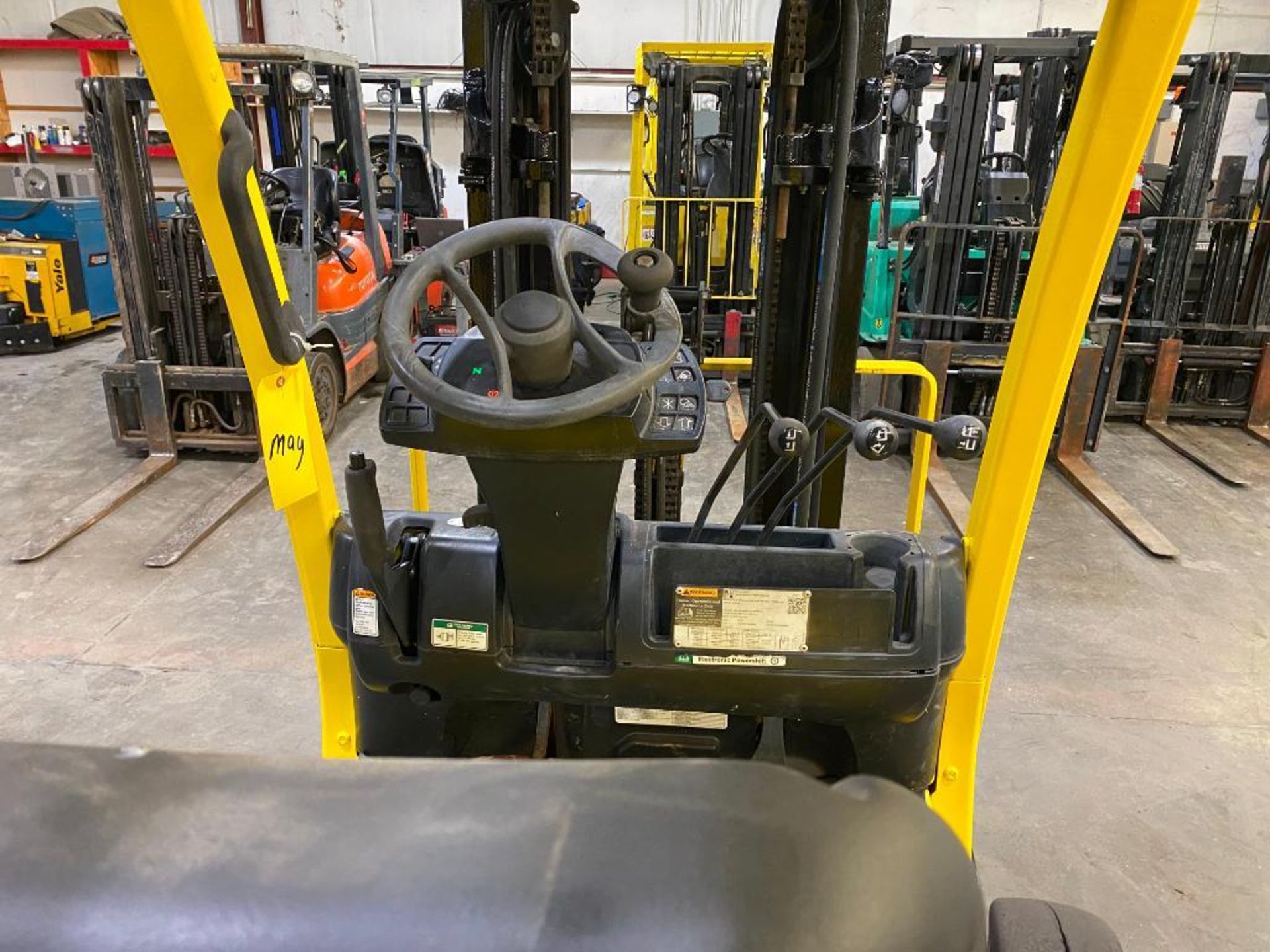 Hyster 5,000-LB. Capacity Forklift, Model S50FT, S/N H187V13034T, LPG, Cushion Tires 3-Stage Mast, 1 - Image 5 of 5