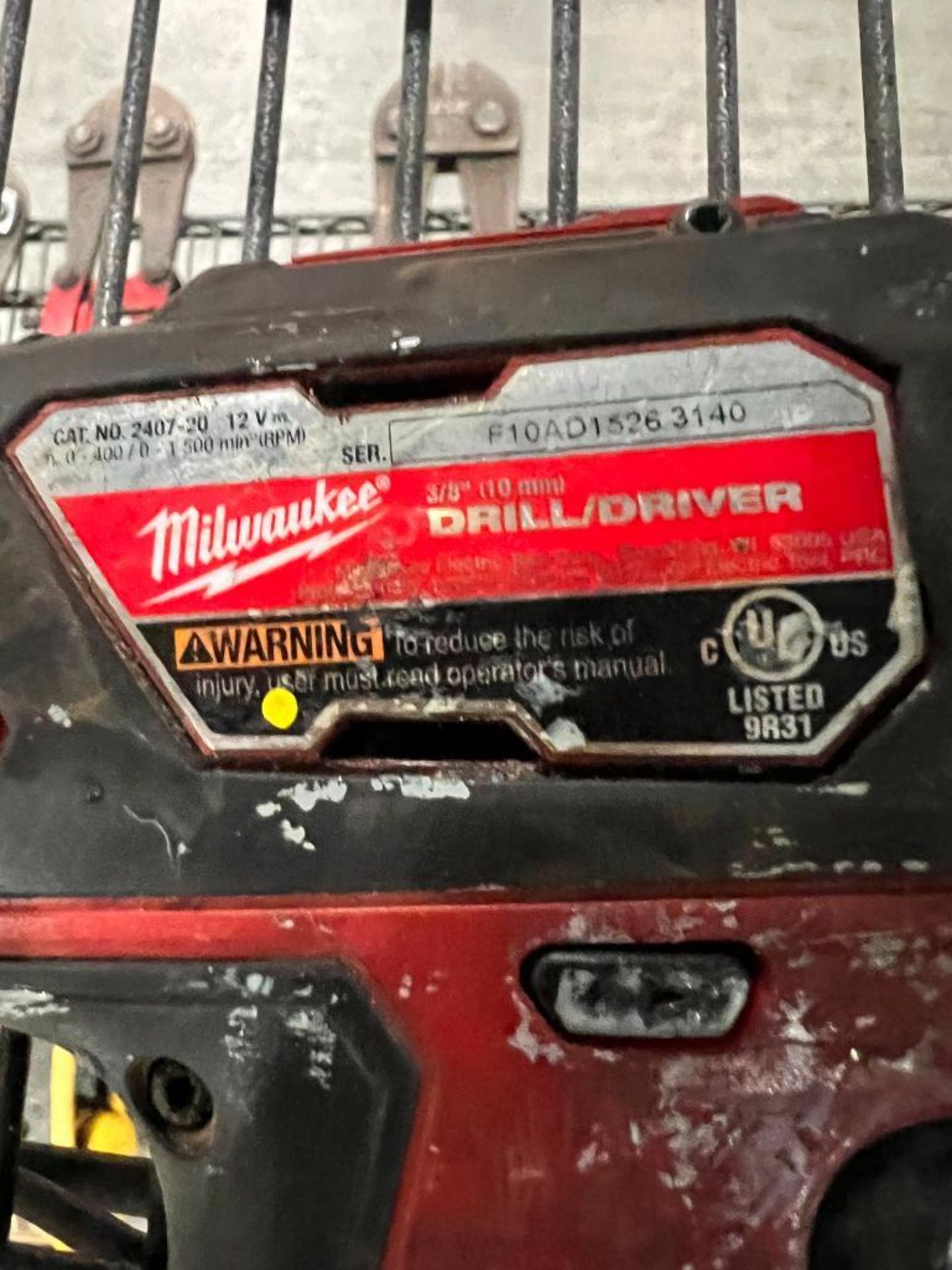 (1) Milwaukee 12-Volt Multi Tool, Cat No. 2426 -20, S/N C73AD204302044, (1) Milwaukee 12-Volt 3/8" D - Image 6 of 6