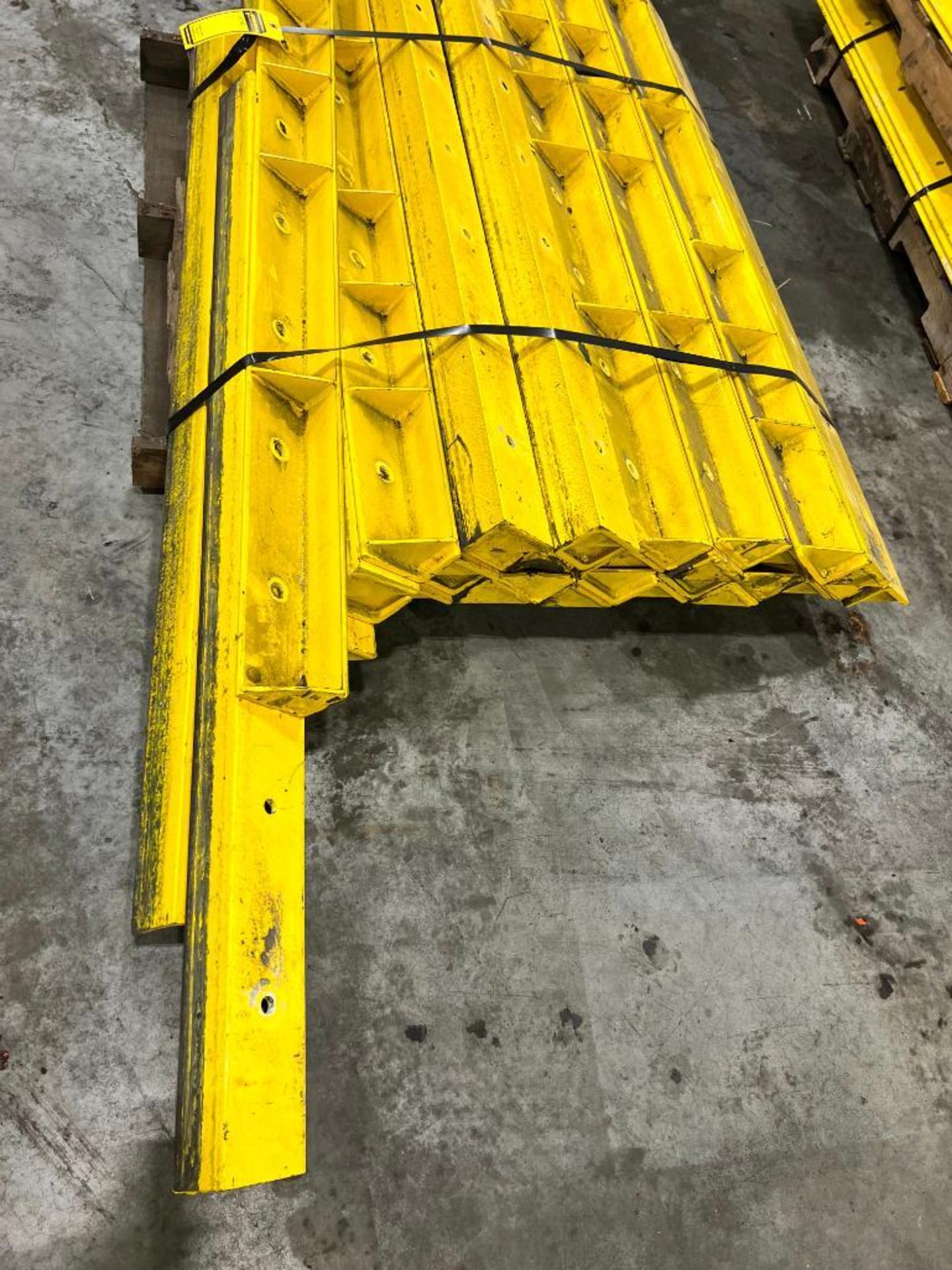 (8) Pallets w/ End of Aisle Row Pallet Rack Protectors ($100 Loading fee will be added to buyers inv - Image 2 of 11