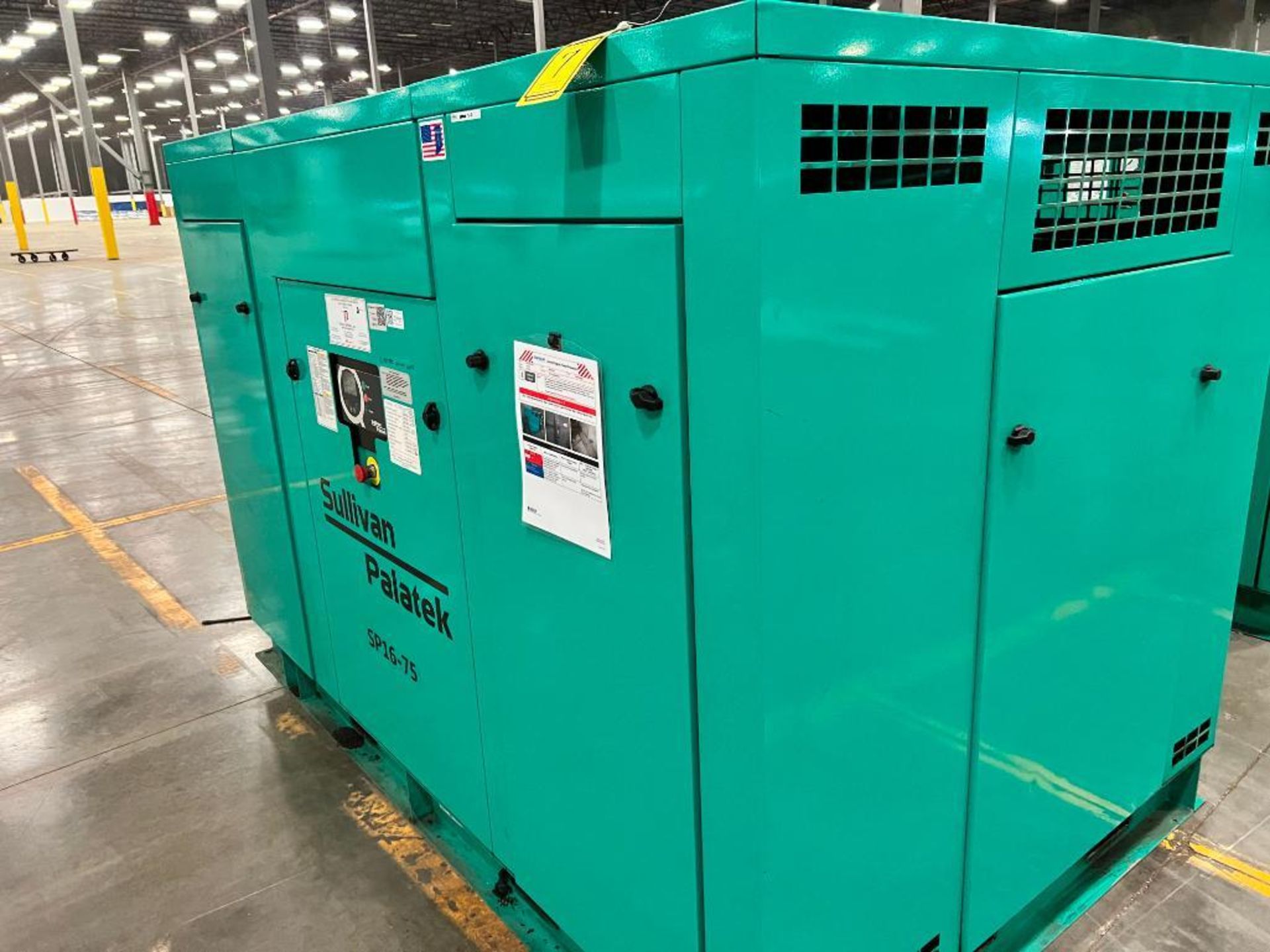 Sullivan-Palatek Air Compressor, Model SP16-75, Load PSI 105, Unload PSI 120, 3 Phase ($50 Loading f - Bild 2 aus 6